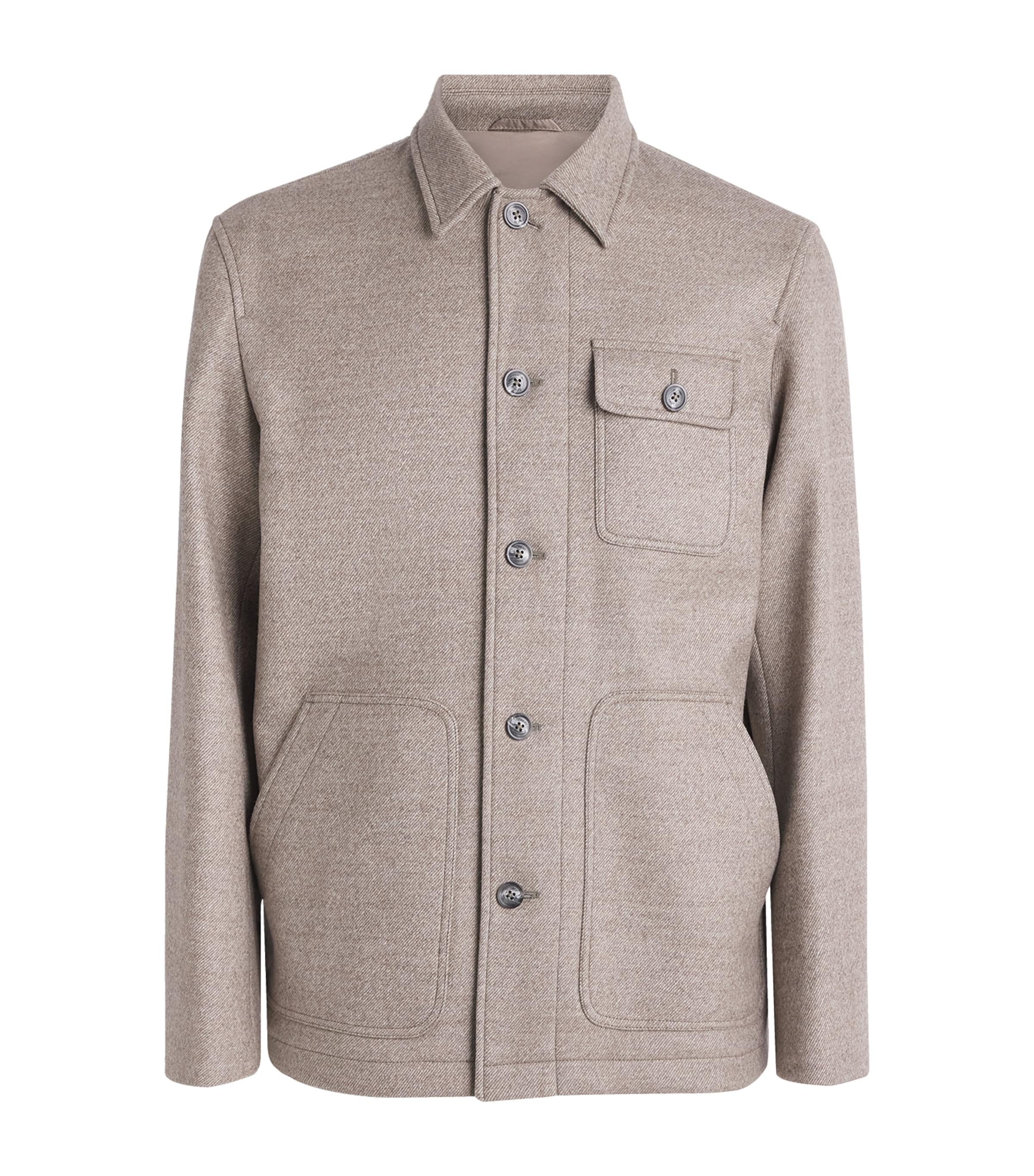 Herno Mens Virgin Wool Jacket Chantilly