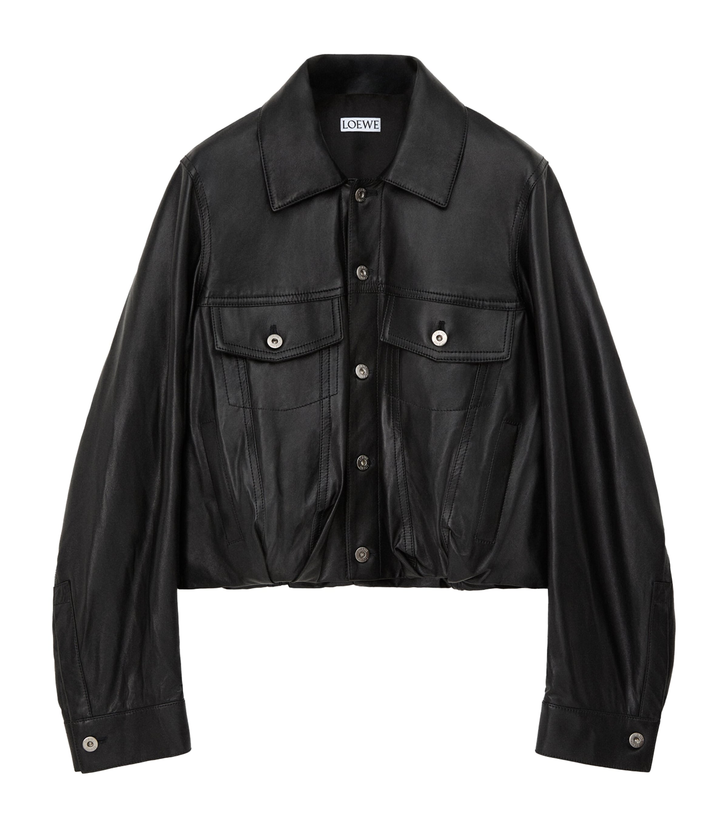 Lambskin Relaxed Leather Jacket