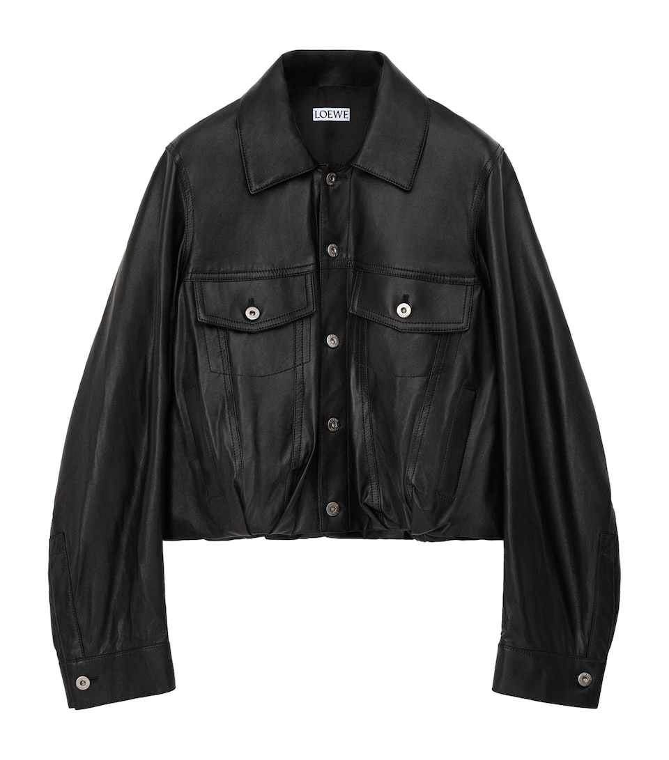 Lambskin Relaxed Leather Jacket