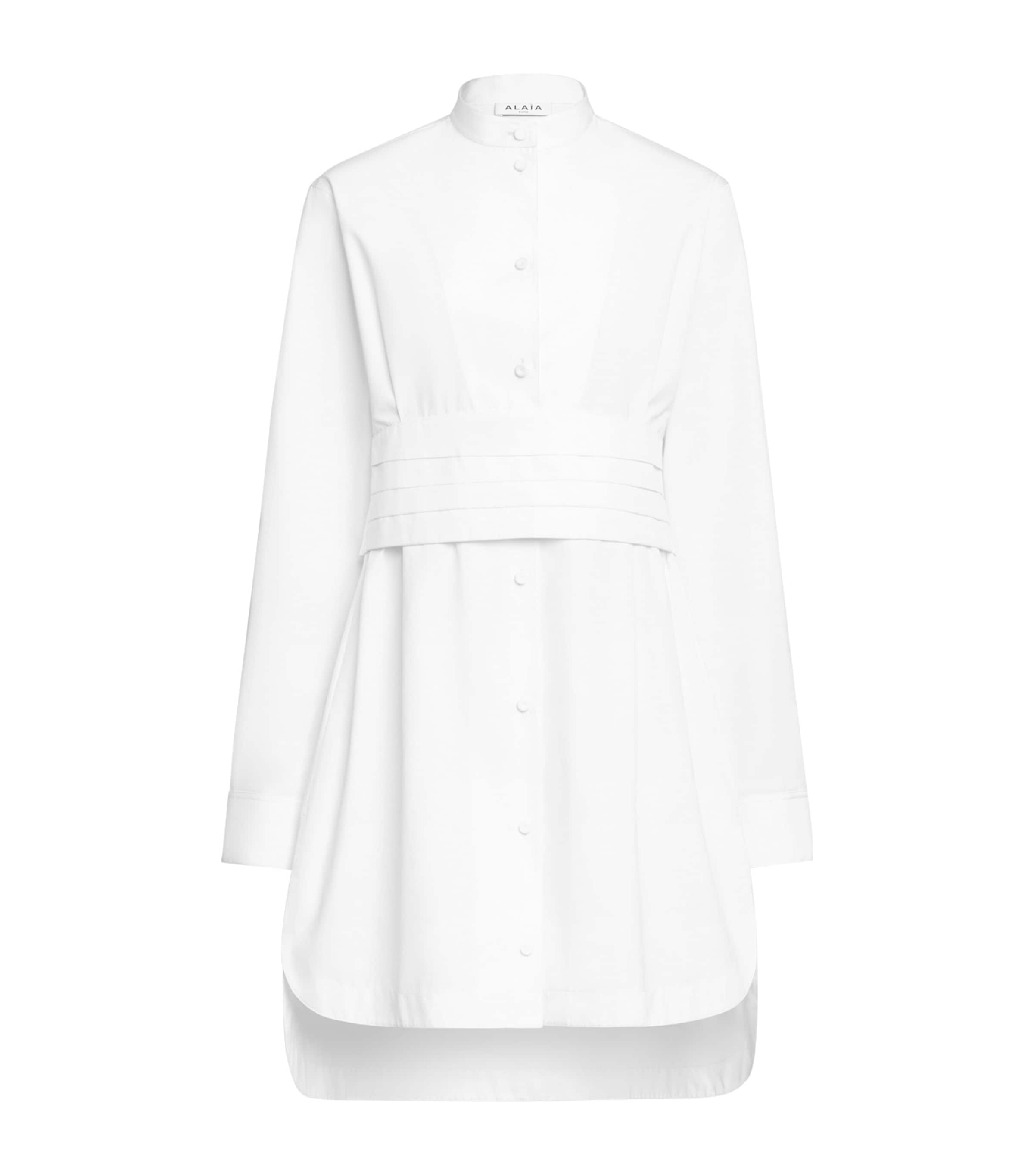 Cotton Poplin Wrap Mini Dress