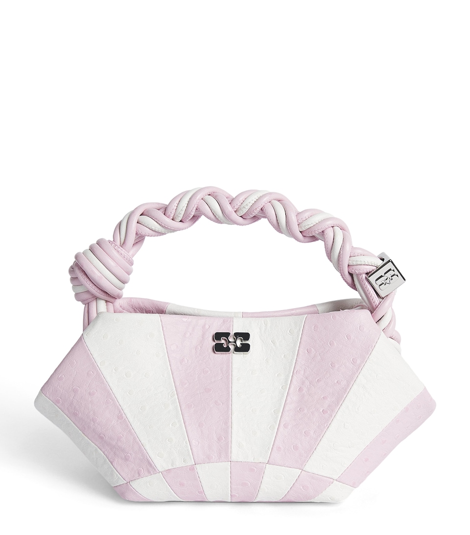 GANNI Mini Bou Top-Handle Bag Lilac Snow