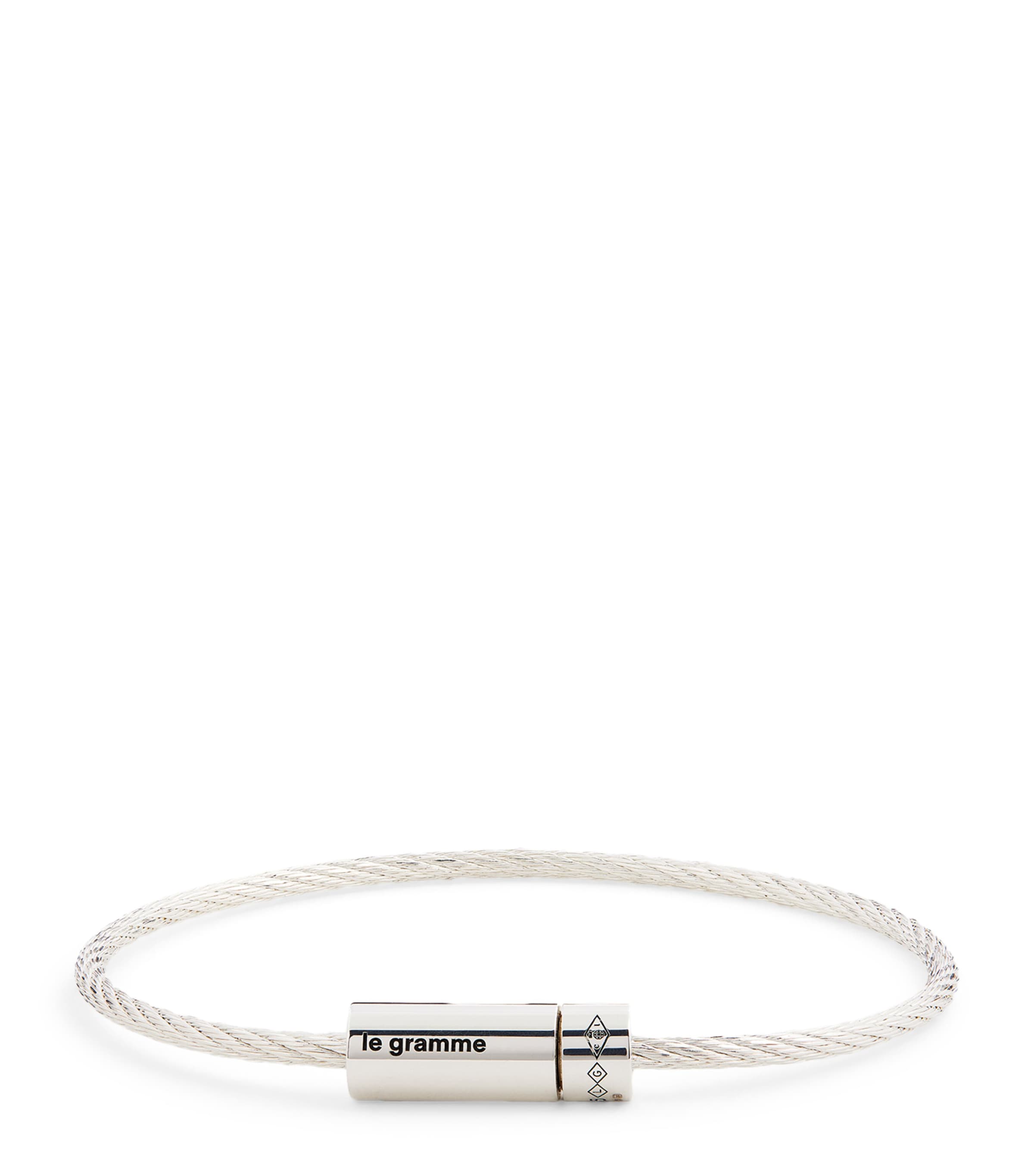 Le Gramme Sterling Silver Cable Bangle Silver