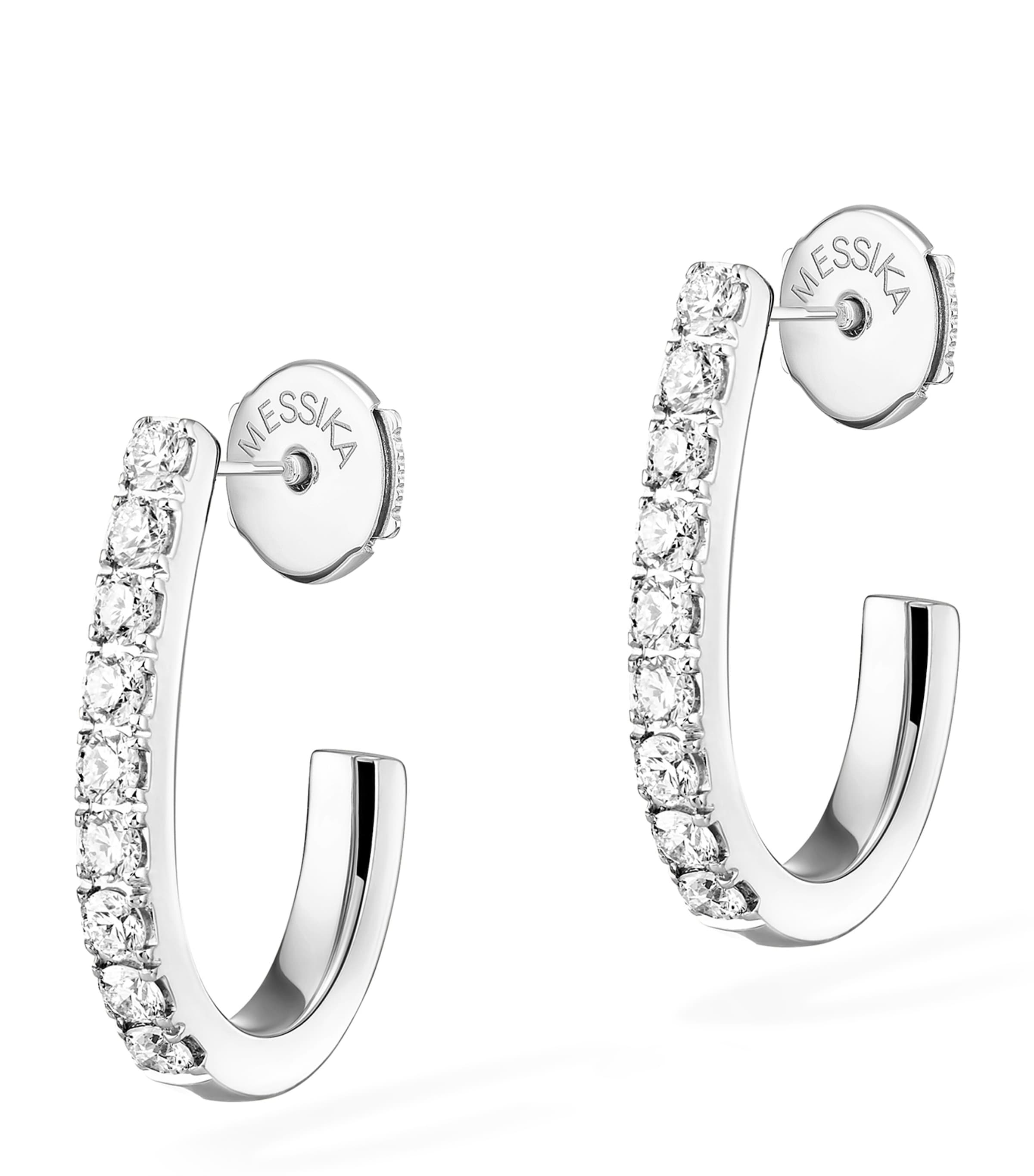 Messika Gatsby White Gold and Diamond Earrings (0.25ct) White Gold