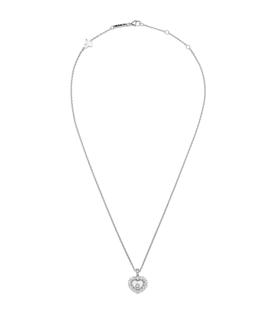 White Gold and Diamond Happy Diamonds Icons Joaillerie Pendant Necklace