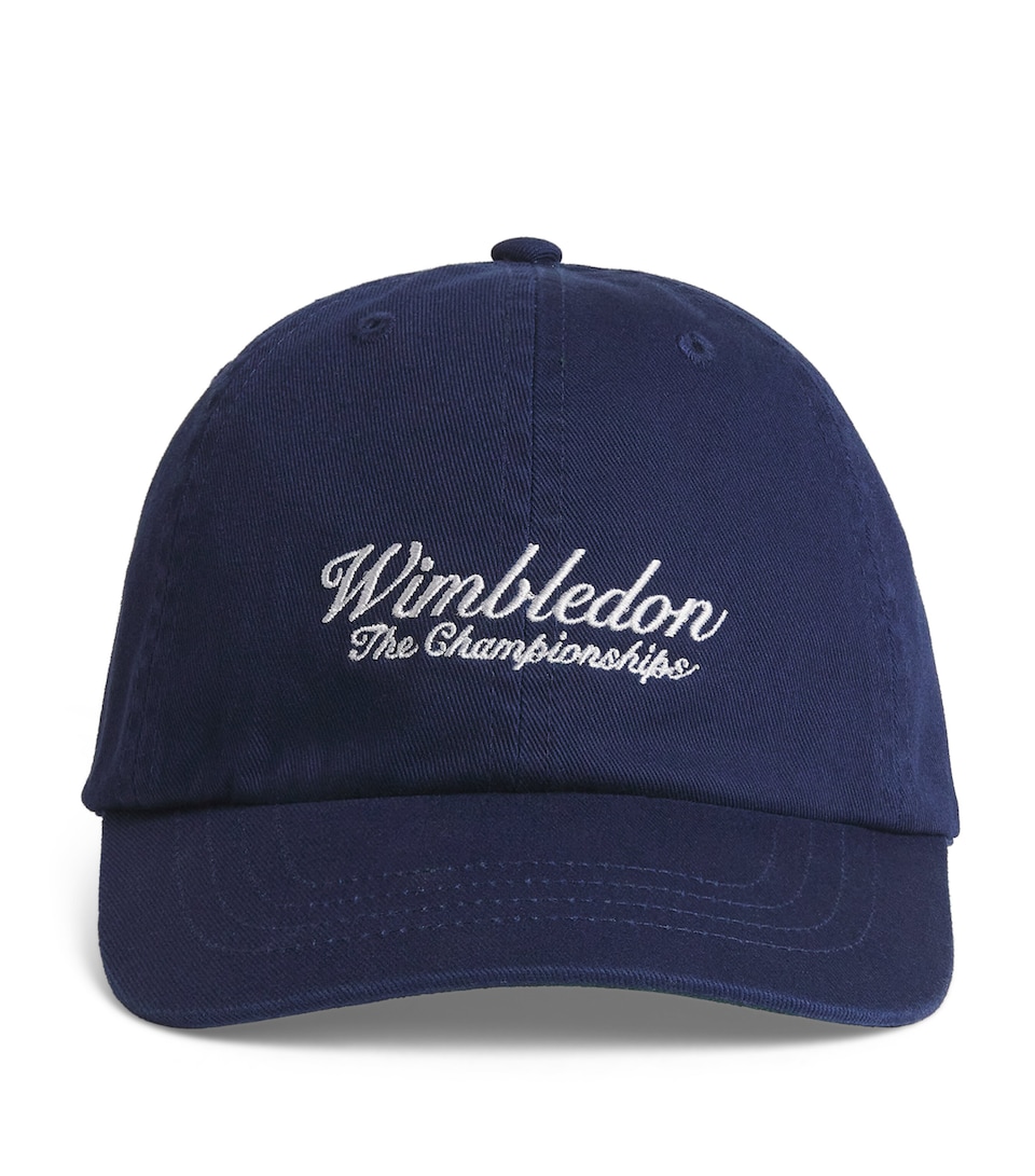 Ralph Lauren Kids x Wimbledon Cotton Logo Cap Navy