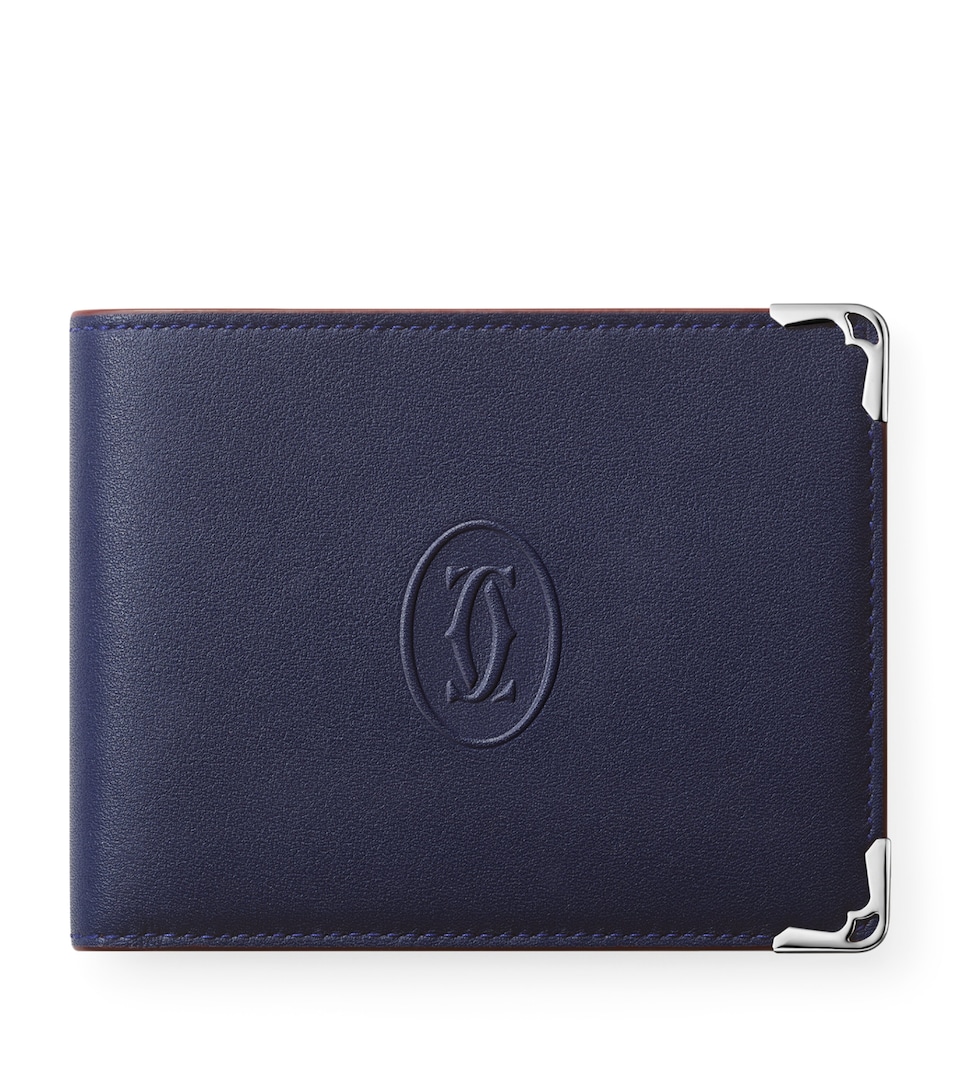 Cartier Leather Must Card Holder Blue