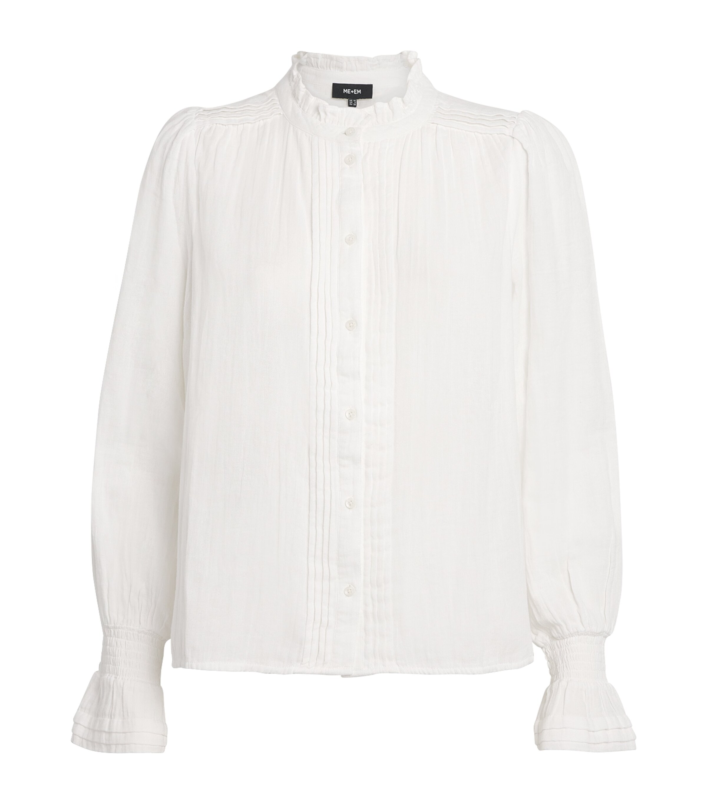 Cotton Pleated Blouse