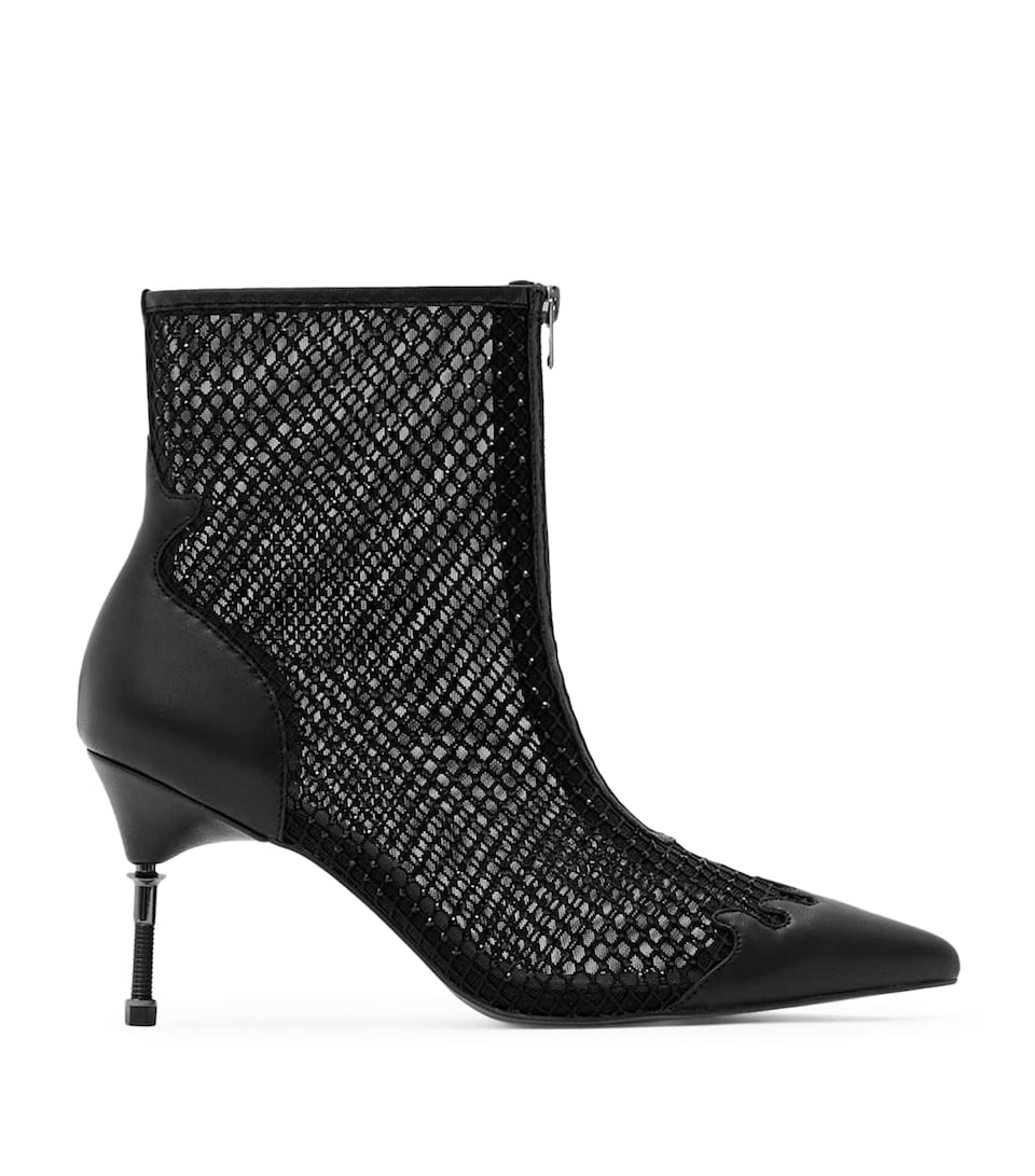 Mesh Natasha Heeled Boots 88