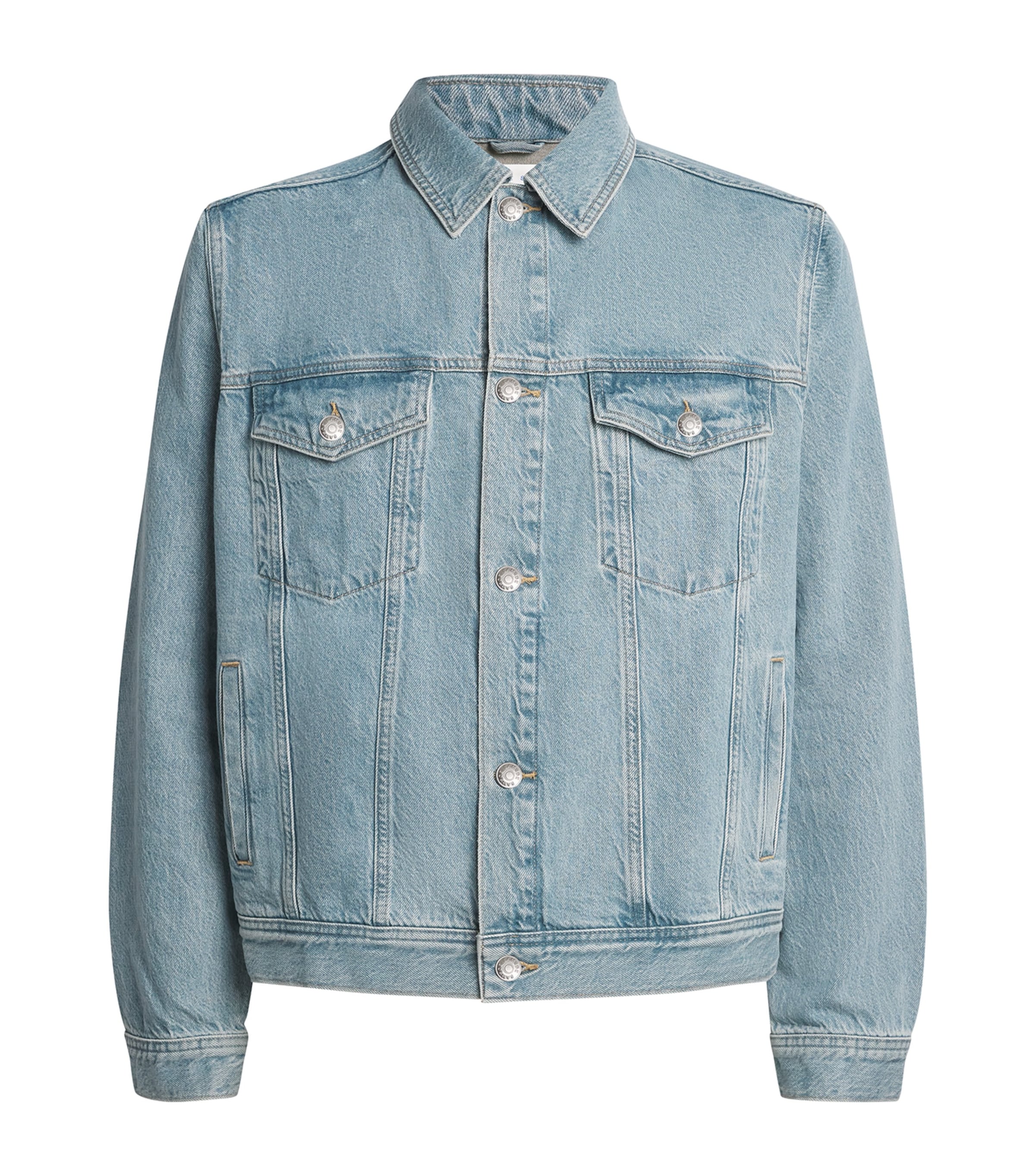 Samsøe Samsøe Organic Cotton Denim Jacket Carib Blu