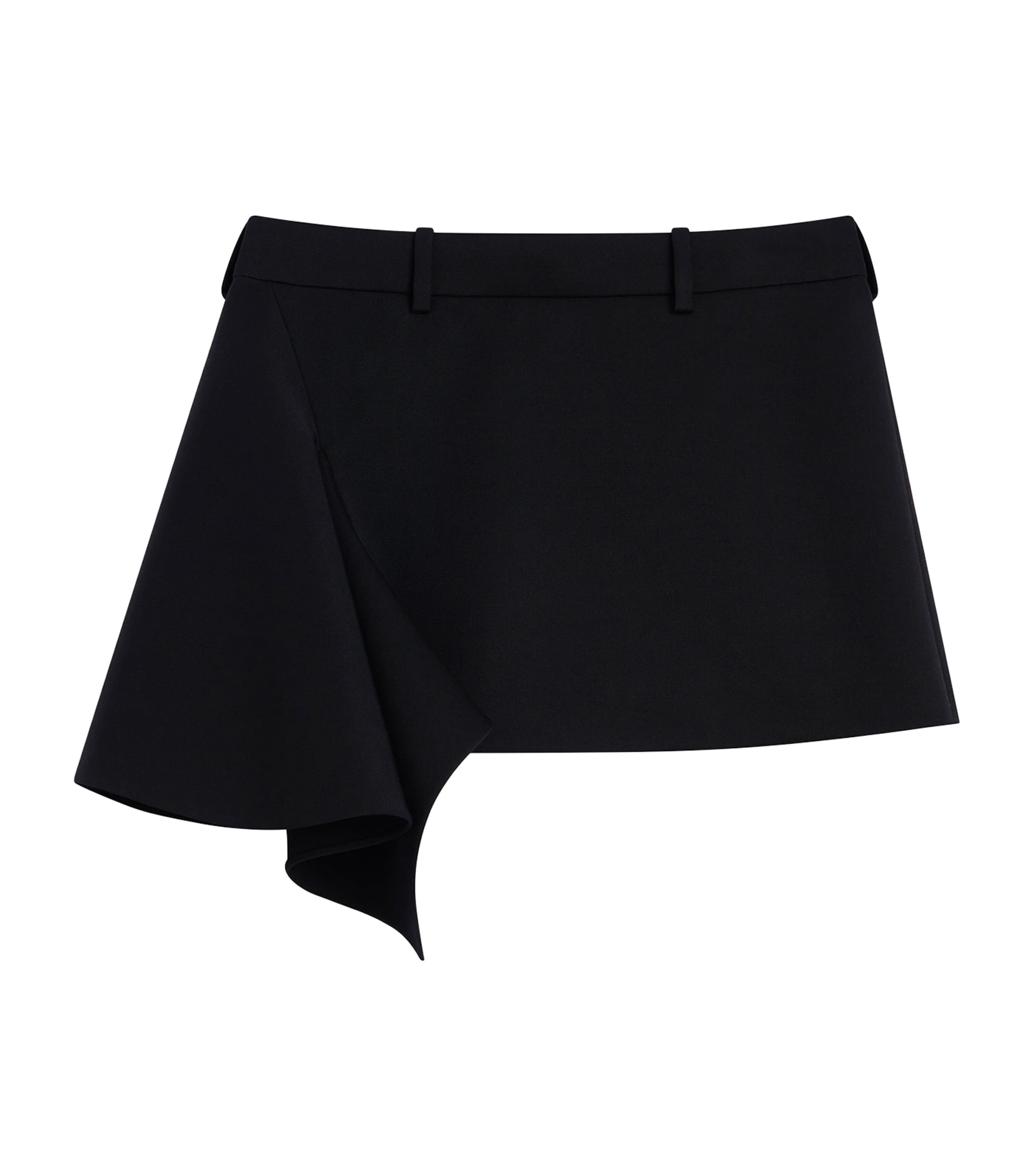 Givenchy Womens Wool Slashed Mini Skirt