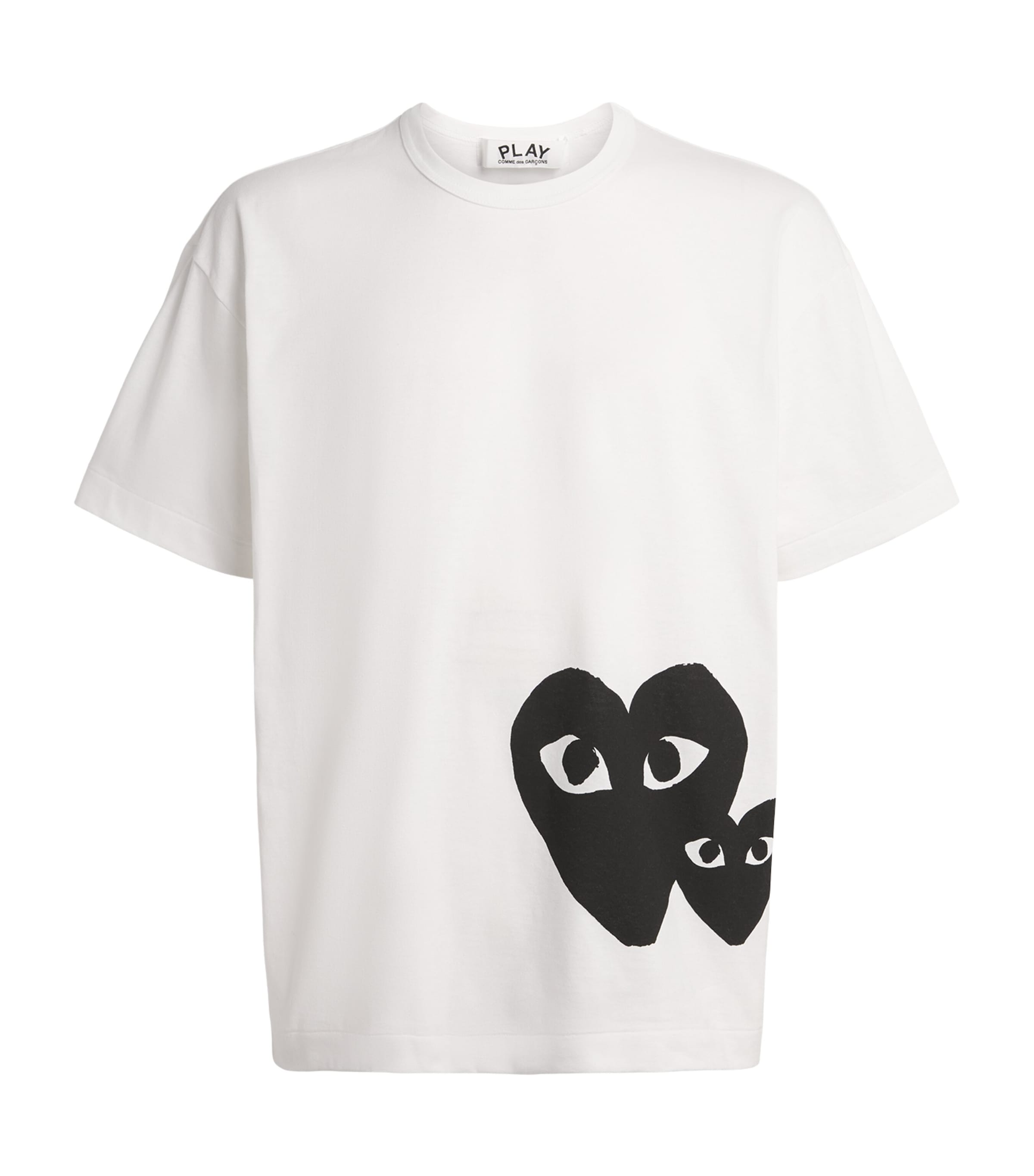 Cotton Oversized Mirrored Bottom Heart T-Shirt