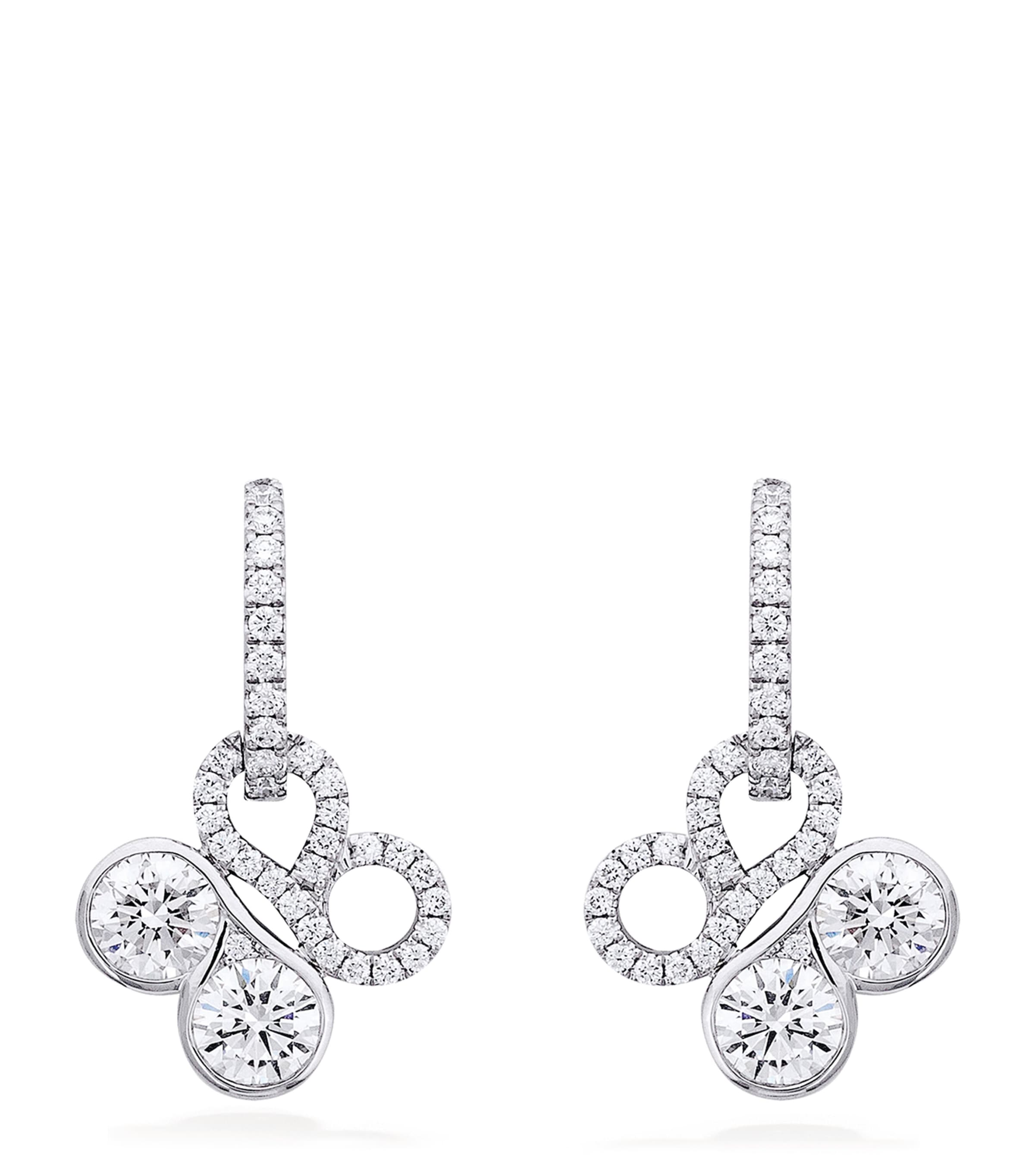 White Gold and Diamond Be Boodles Earrings