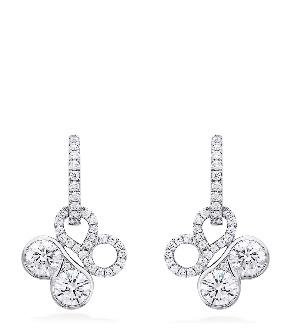 White Gold and Diamond Be Boodles Earrings