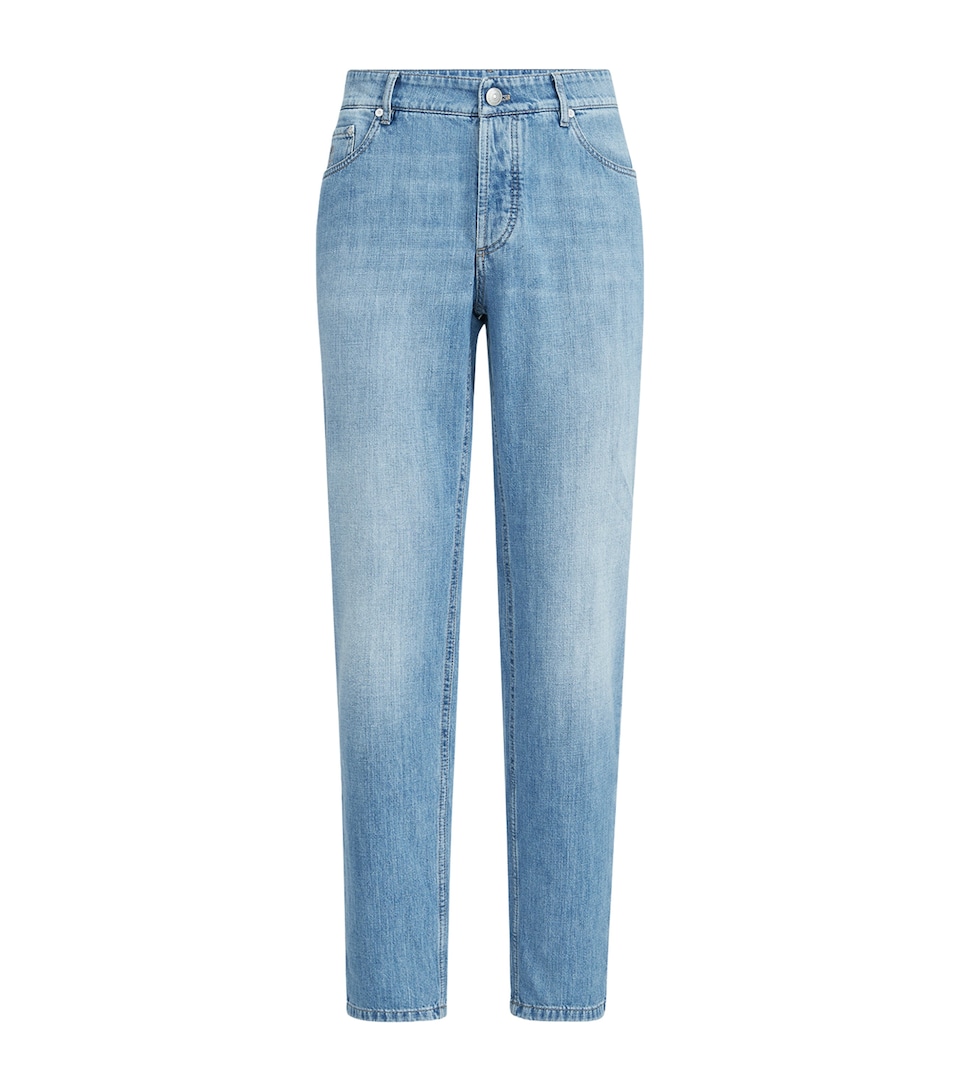 Brunello Cucinelli Mens Lightweight Straight Jeans