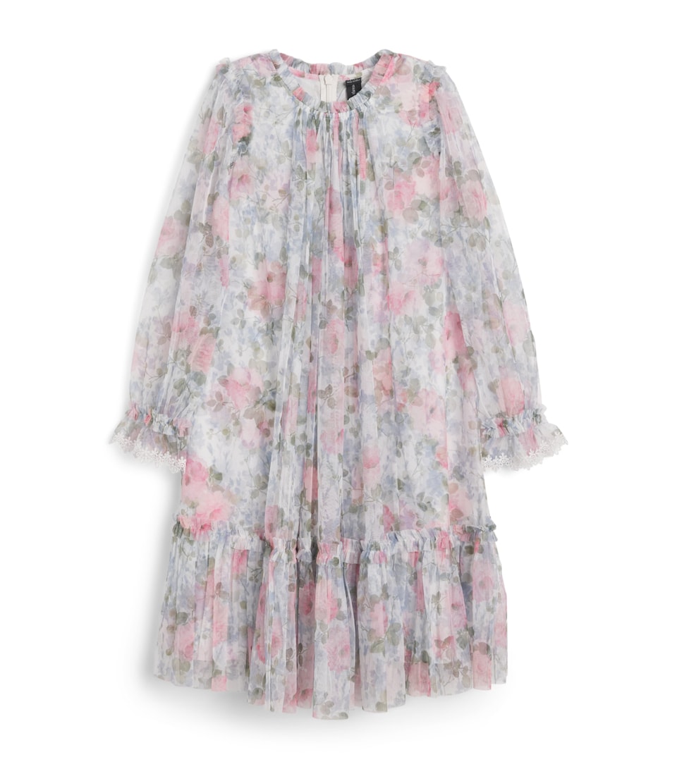 Needle & Thread Tulle Camille’s Garden Long-Sleeve Dress (8-12 Years) Moomoonshine