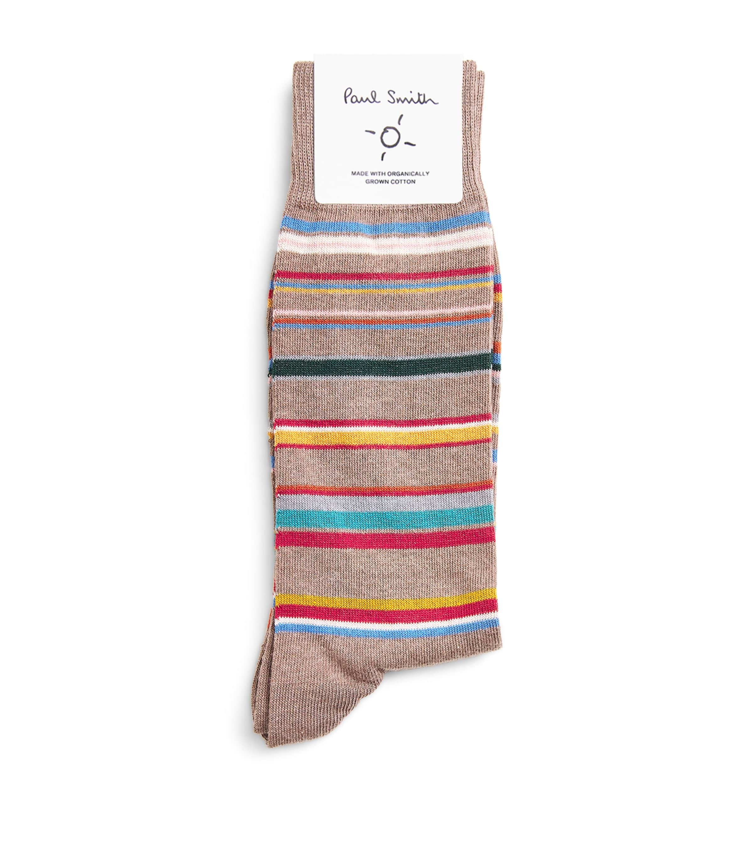 Cotton-Blend Marl Stripe Socks
