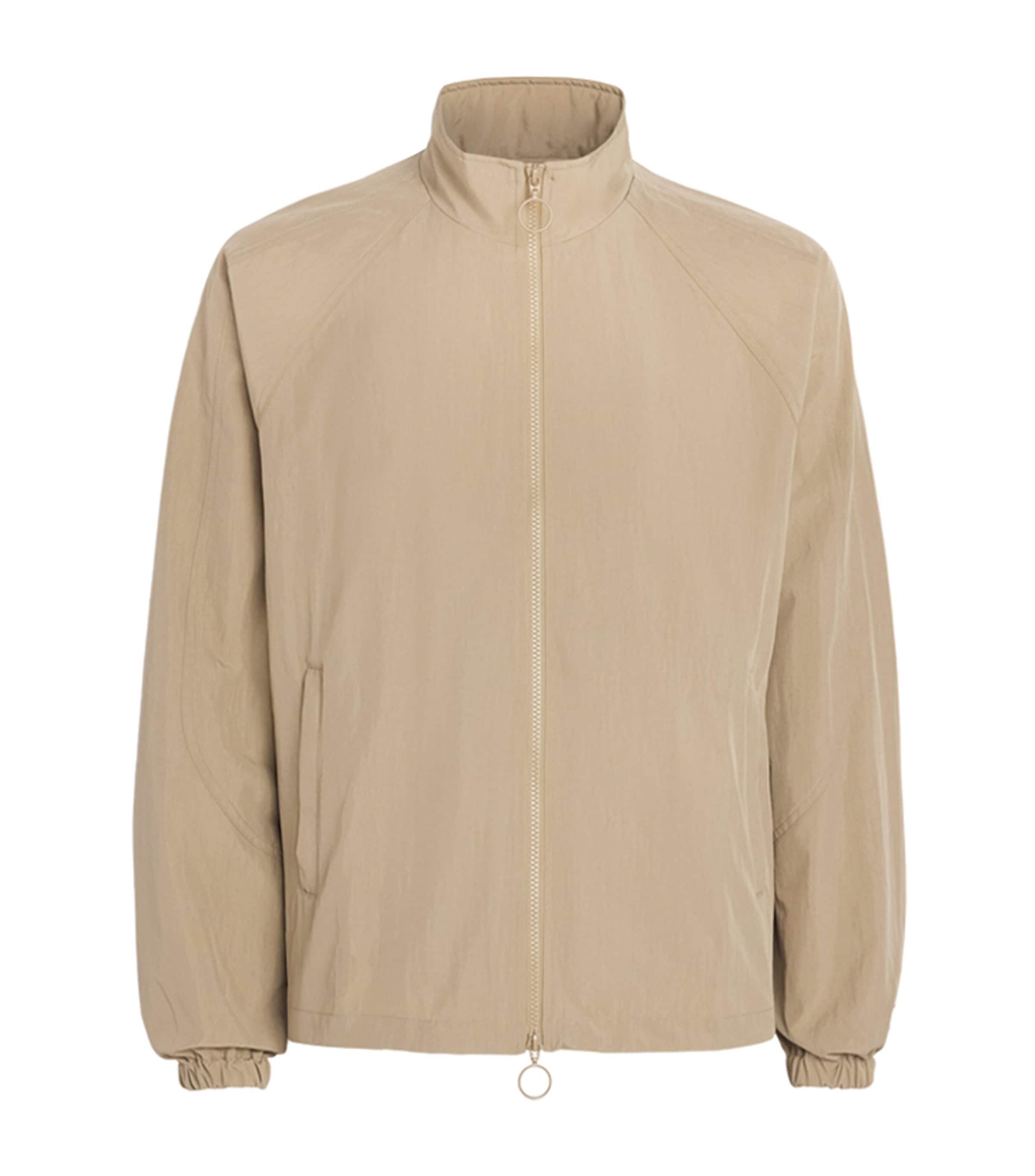 Picante Mens Crinkled Track Jacket Taupe
