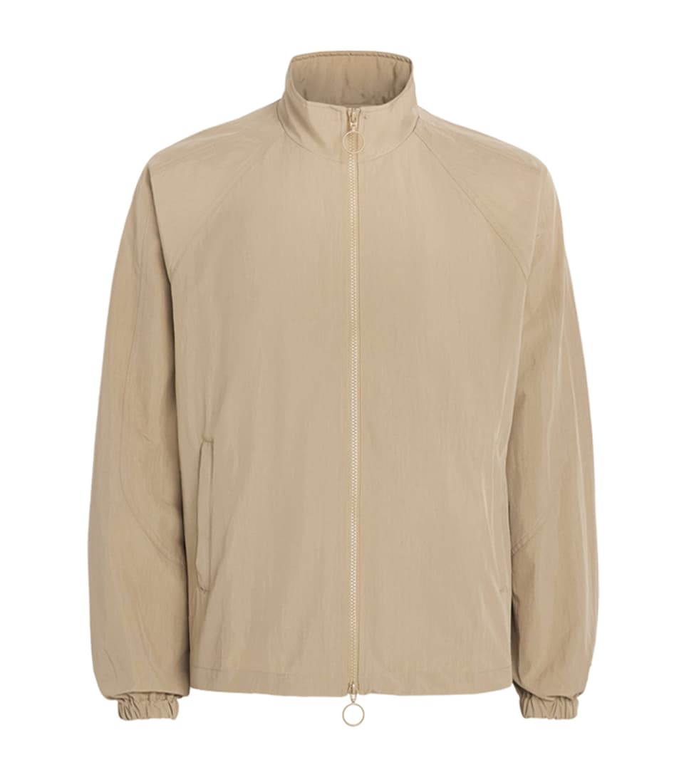 Picante Mens Crinkled Track Jacket Taupe