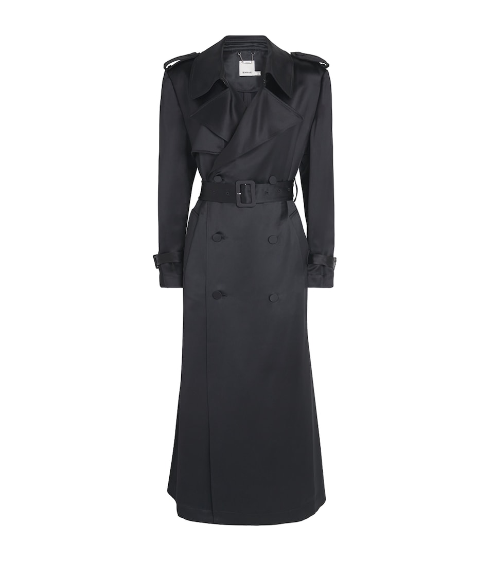 Simkhai Womens Alvida Belted Overcoat Black