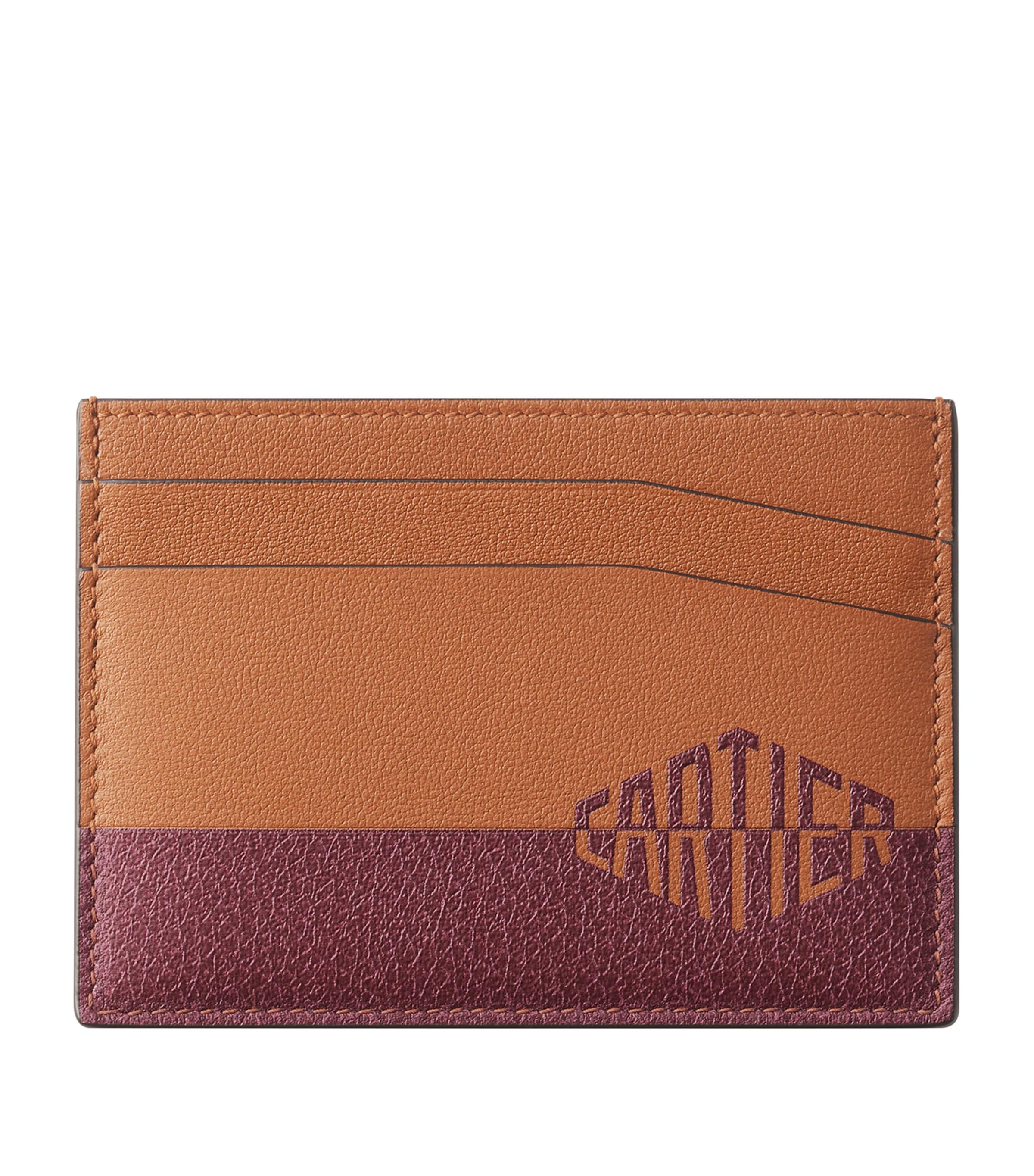 Leather Losange Shadow Card Holder
