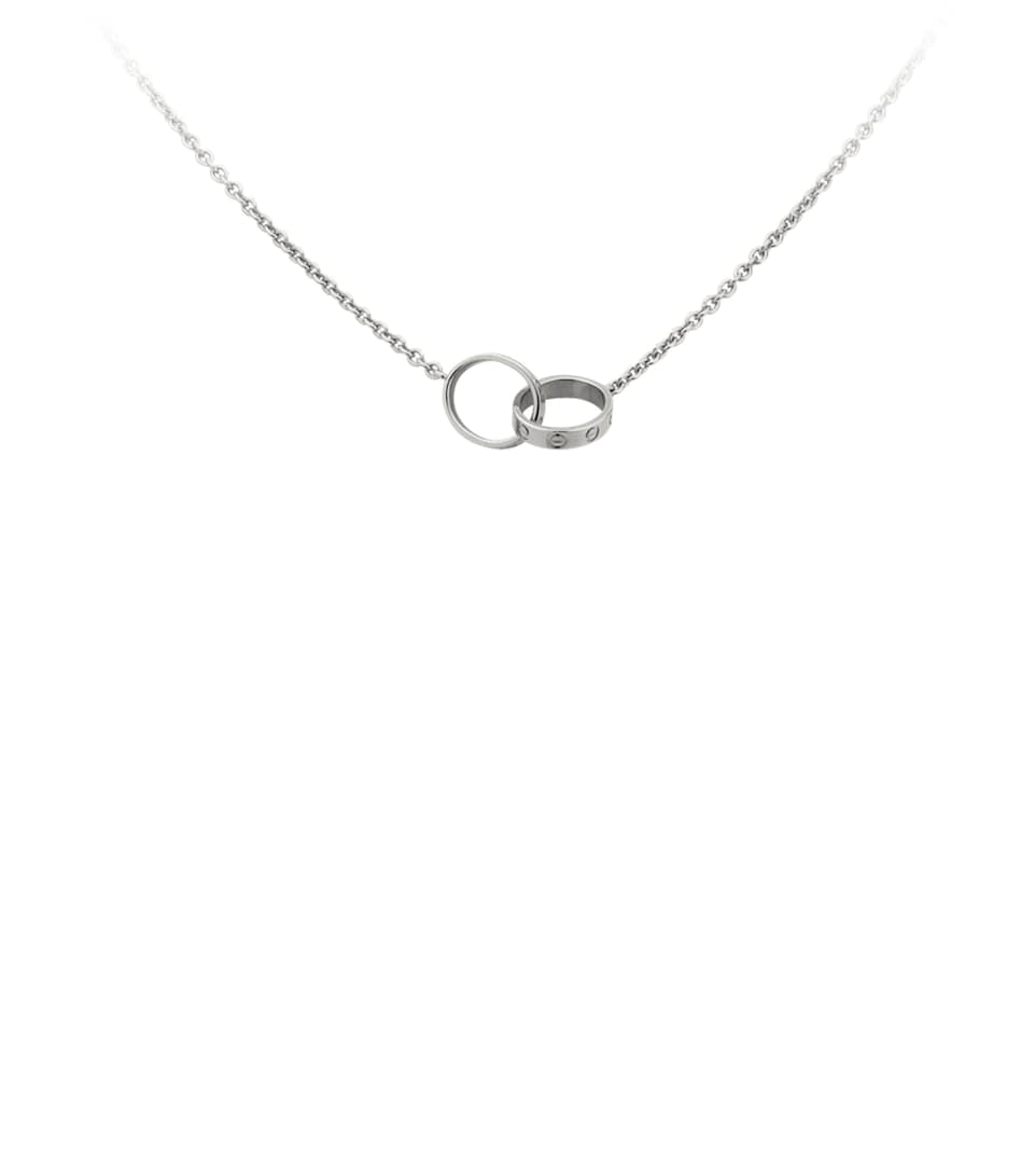 White Gold LOVE Necklace