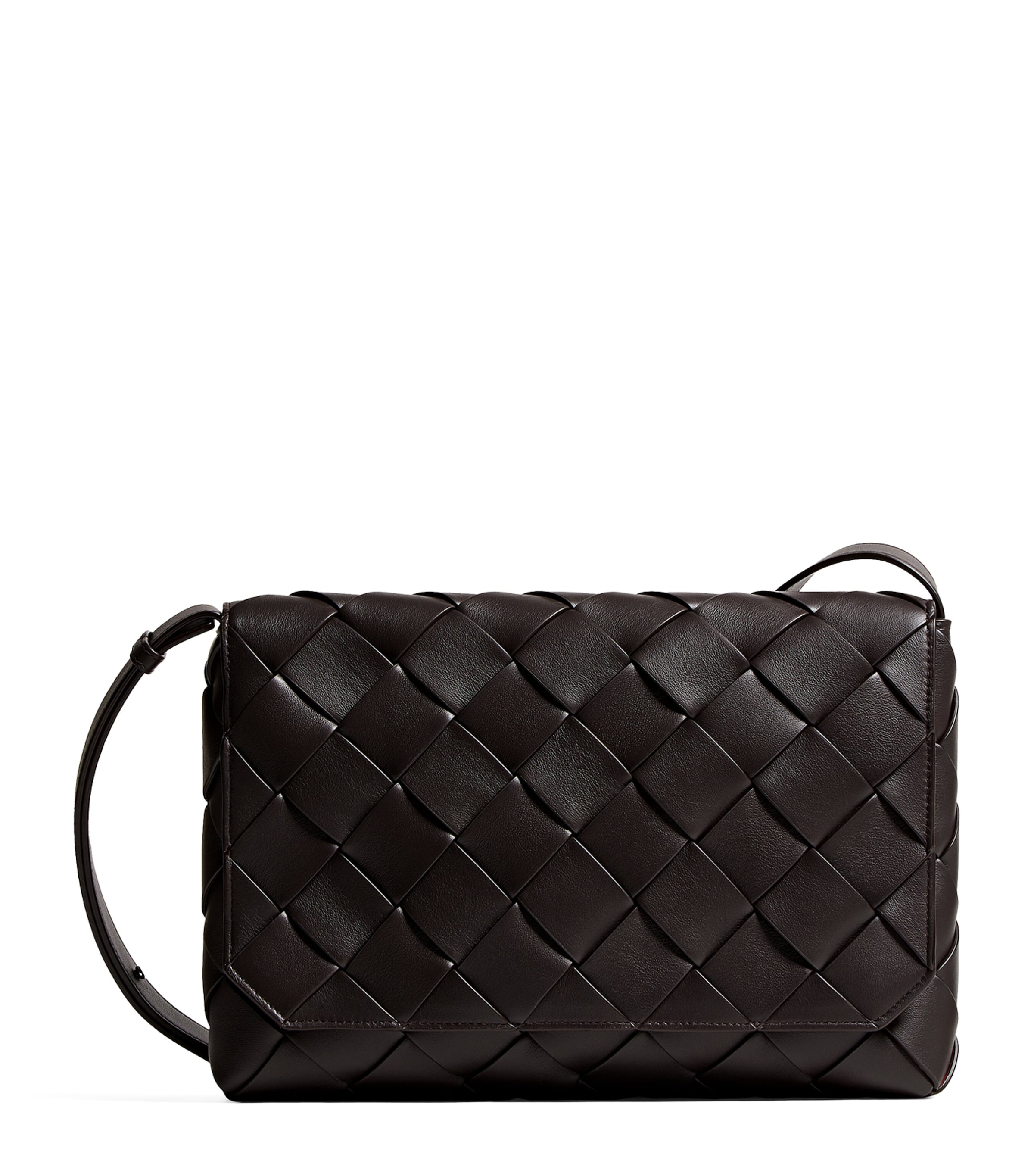 Bottega Veneta Large Leather Intreccio Diago Cross-Body Bag