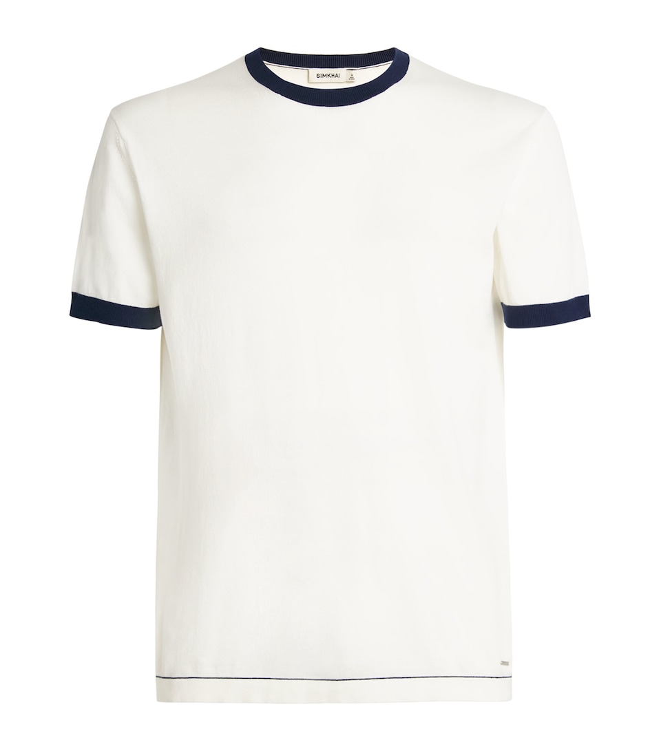 Cotton Contrast-Collar Donovan T-Shirt