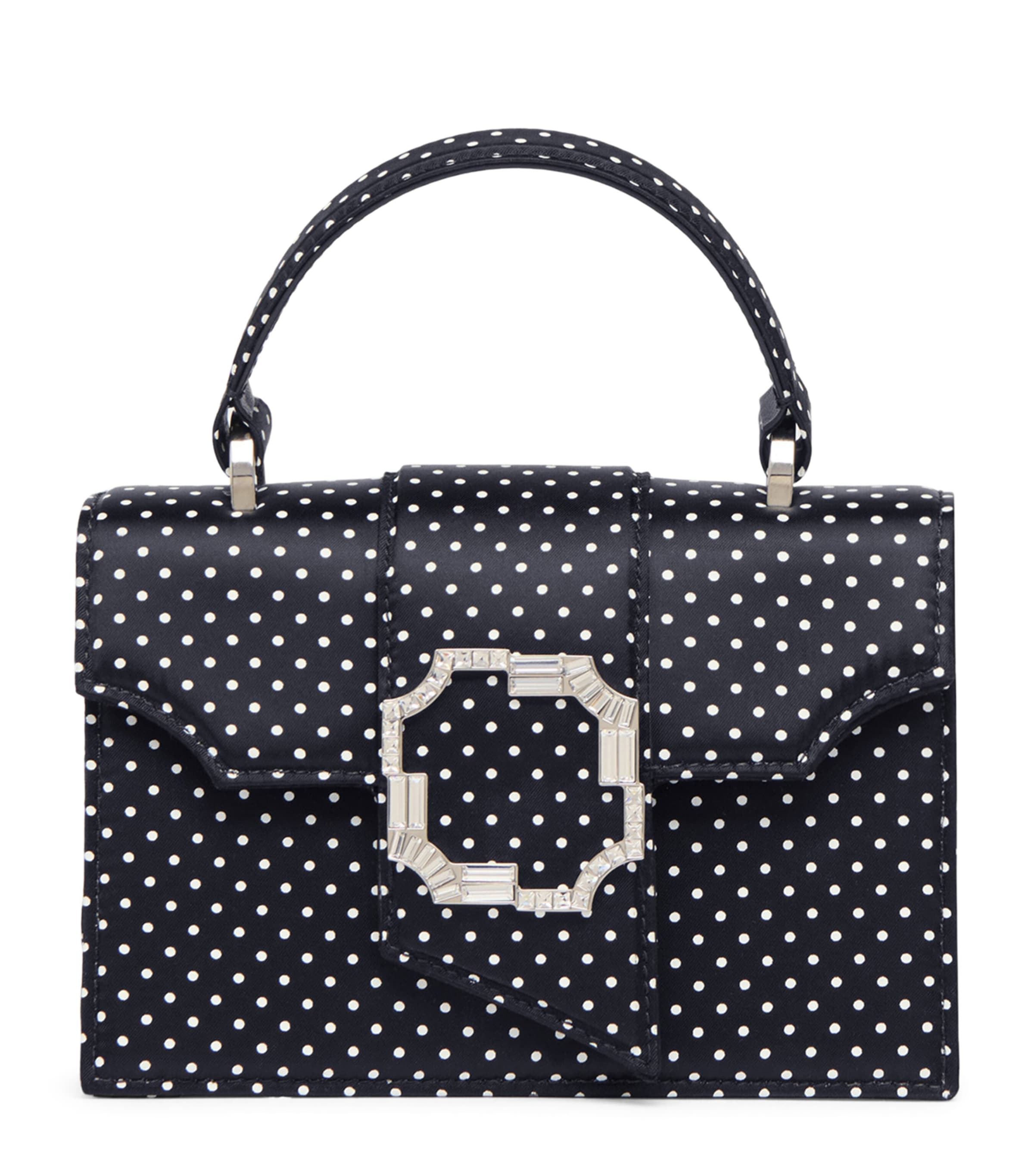 Roger Vivier エンベロープフラワージュエルツイードトート Roger Vivier Mini Flower Jewel Envelope Top-Handle Bag