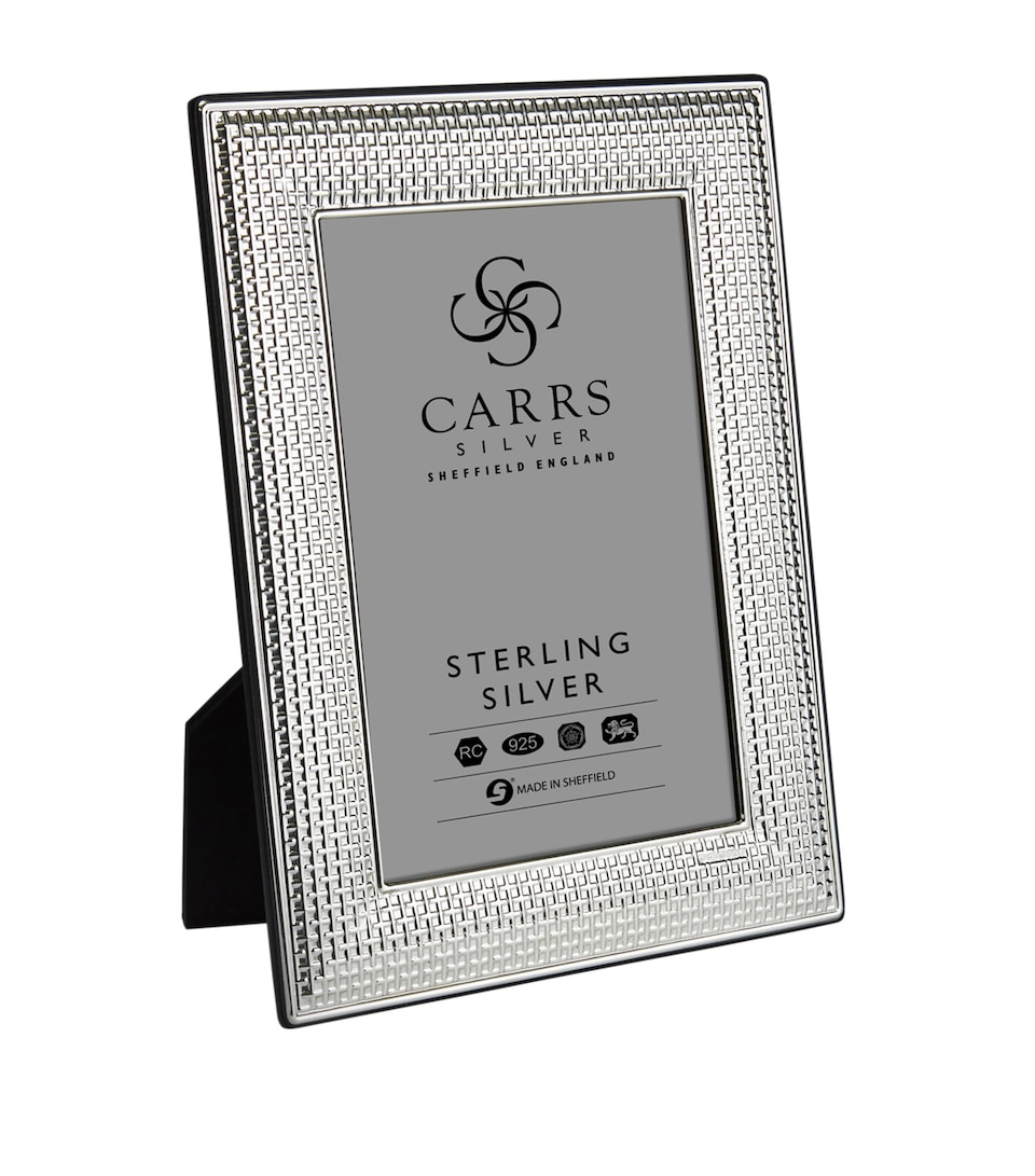 Sterling Silver Cross Stitch Photo Frame (7"x5")