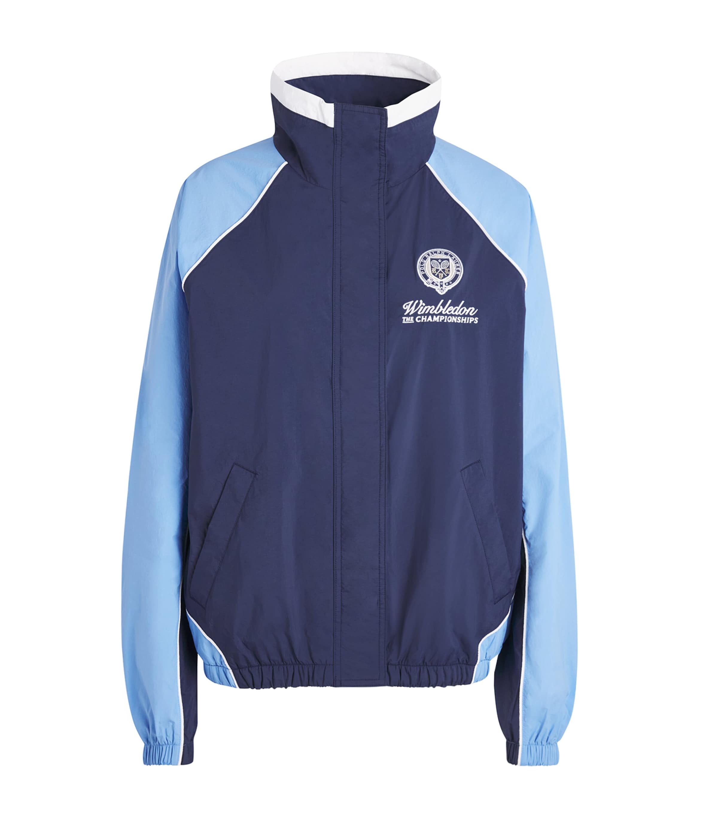 Polo Ralph Lauren Womens x Wimbledon Windbreaker Jacket Refined Navy Multi
