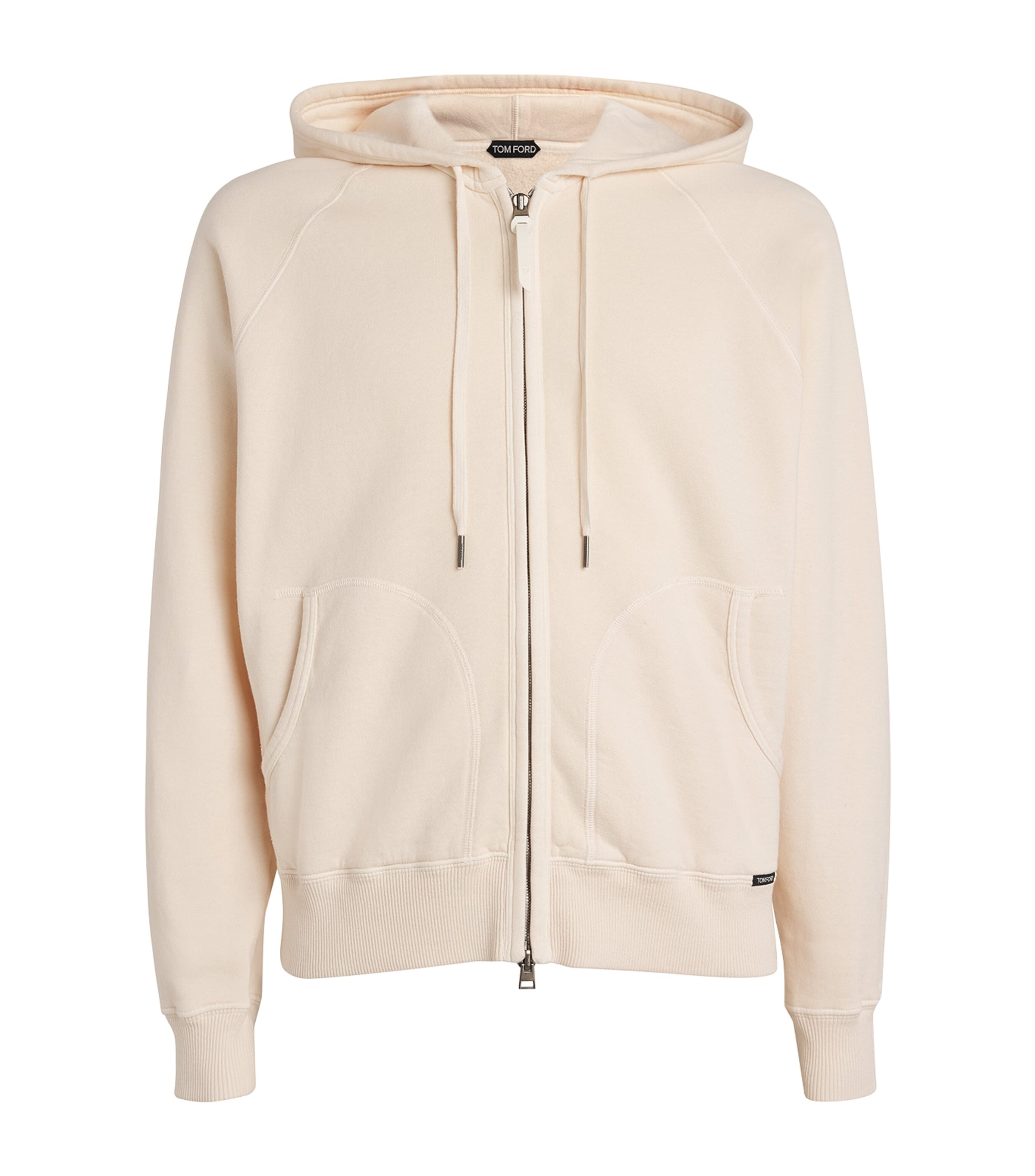 【EMPORIO ARMANI】 Men's Ribbed Hoodie ★ Light Beige Ribbed velour hooded sweatshirt | Emporio Armani