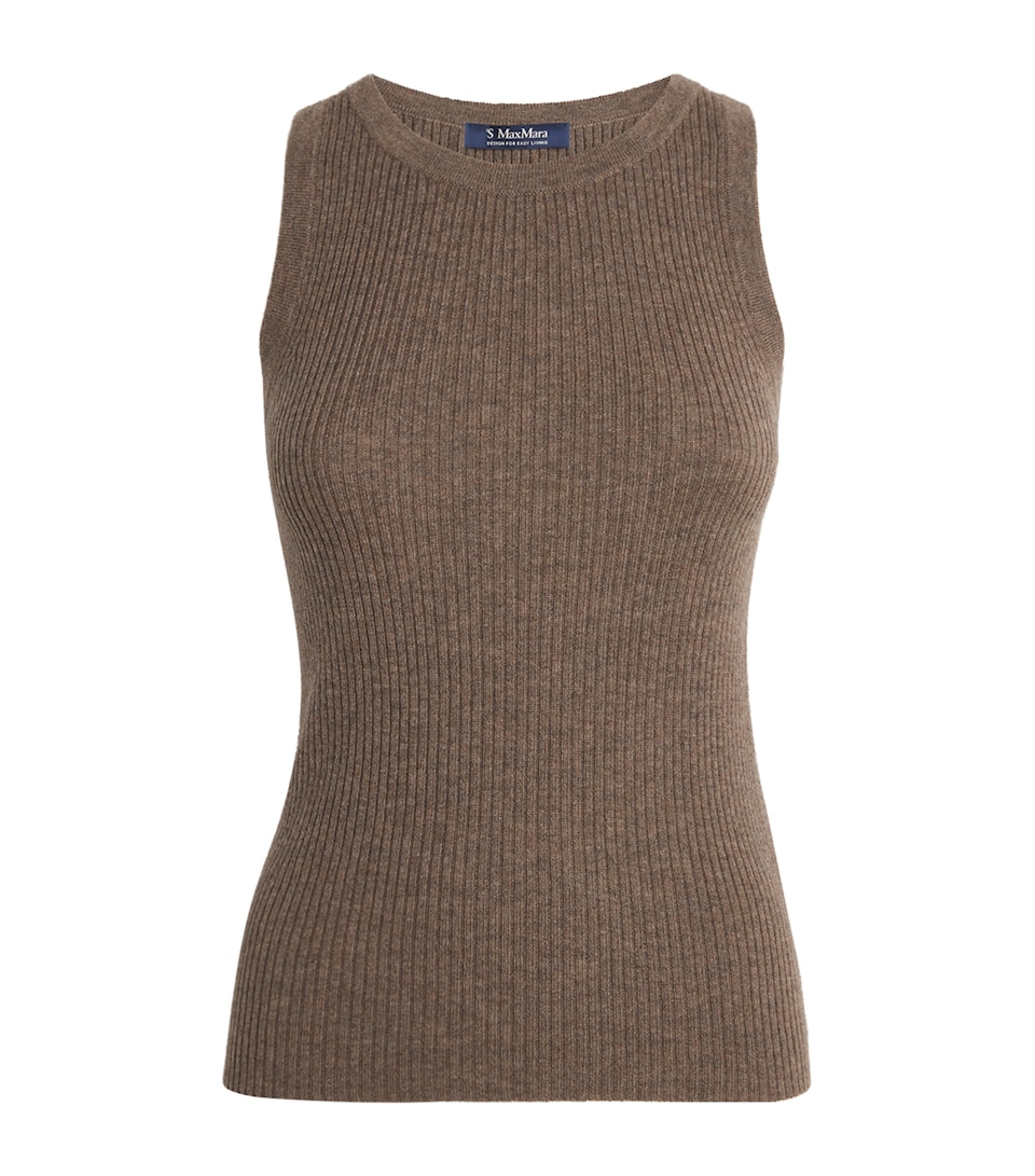 Wool-Cashmere Sweater Tank Top
