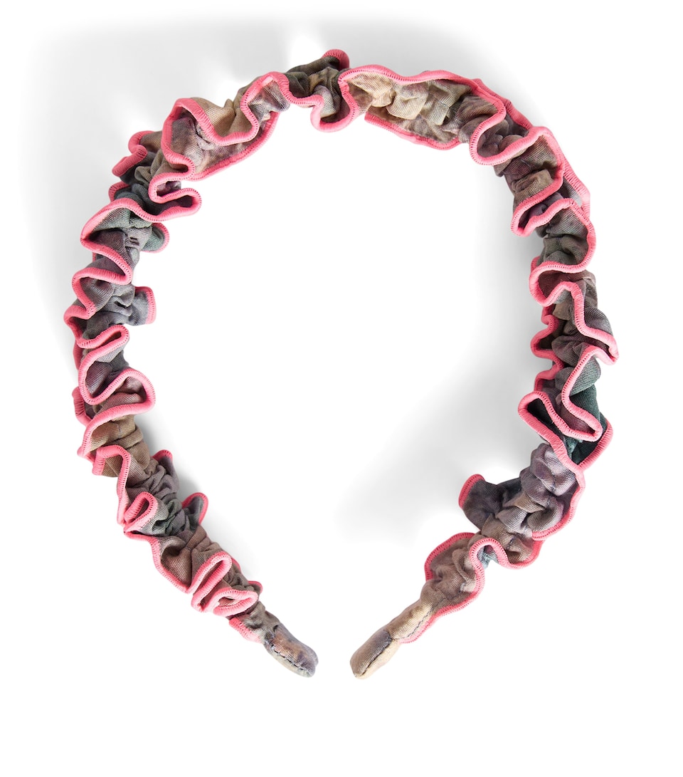 Bonpoint Floral Headband Bleu Ardoise