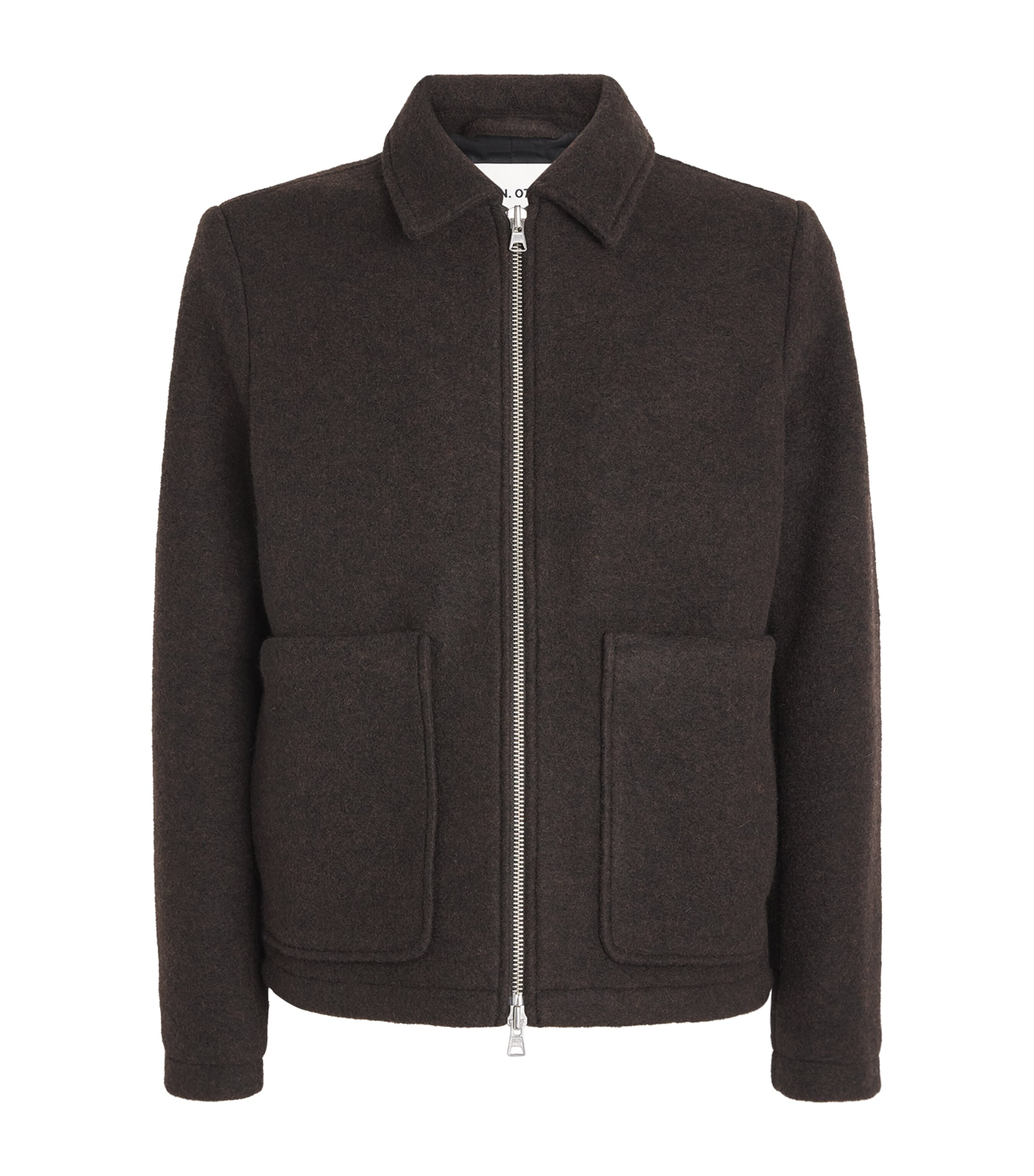 NN.07 Mens Wool-Blend Gael Overshirt Dusky Port