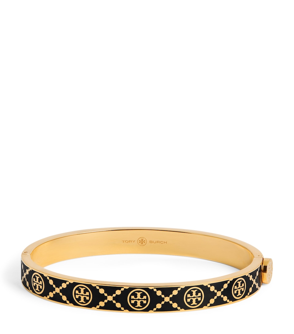 Double T Monogram Hinge Bangle