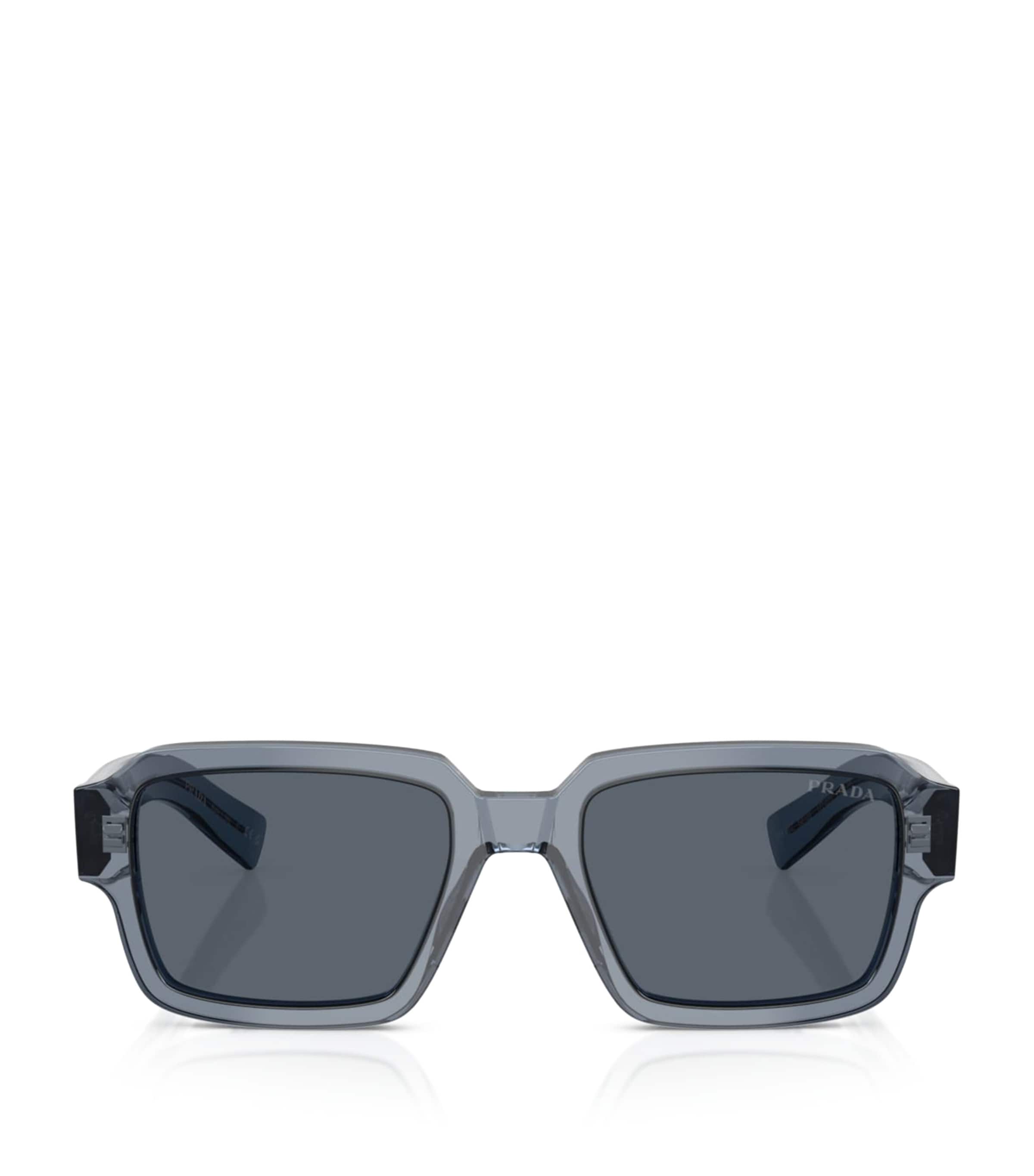 Prada Acetate Square Sunglasses Blue