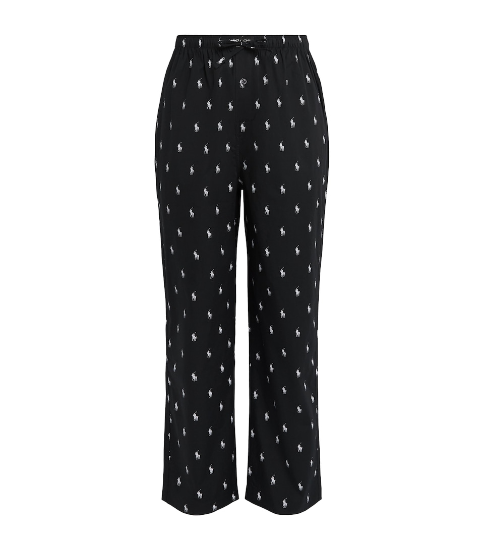 Polo Ralph Lauren Mens Cotton Polo Pony Pyjama Bottoms Polo Black Aopp