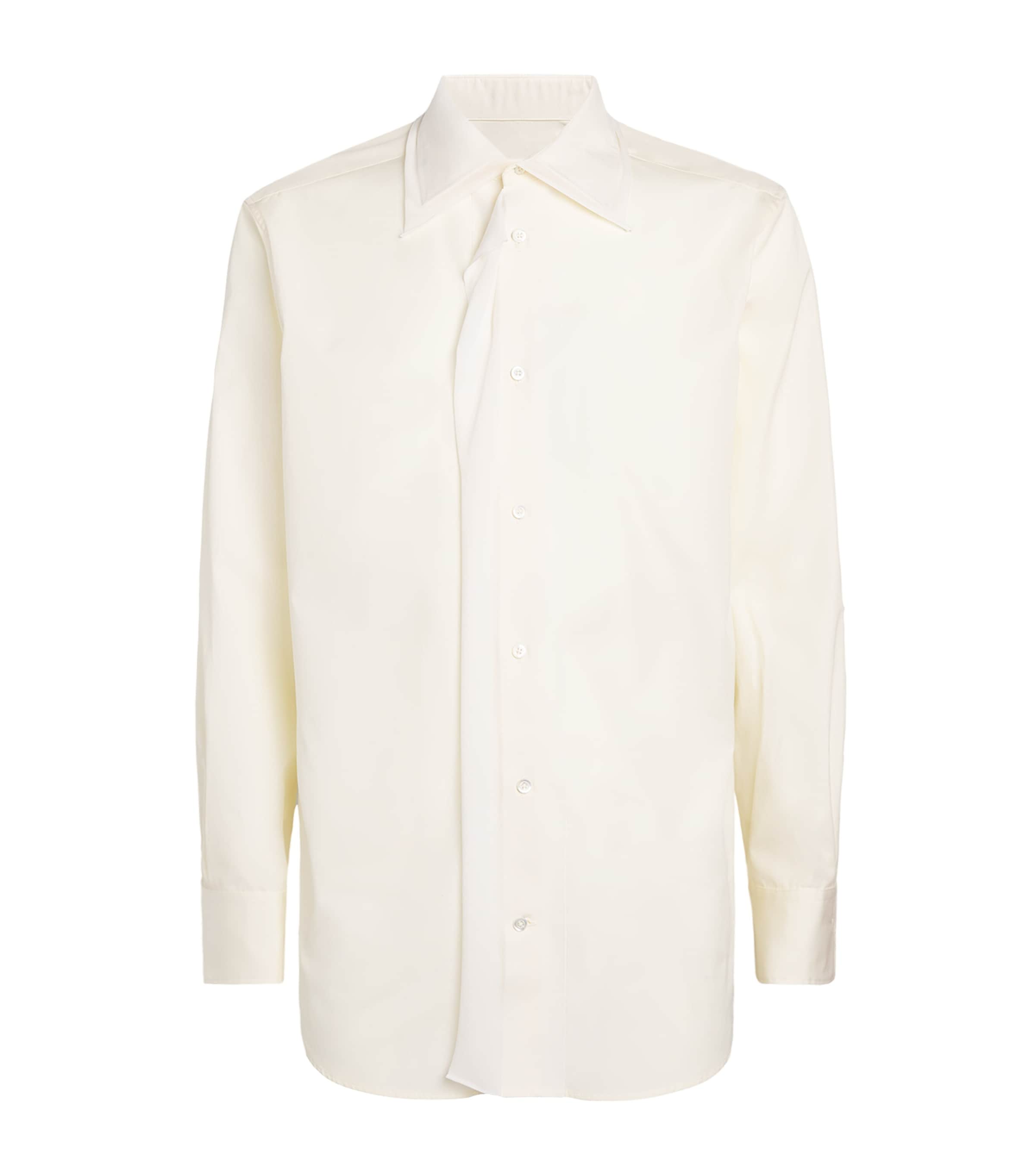 Maison Margiela Mens Long-Sleeve Shirt Off White