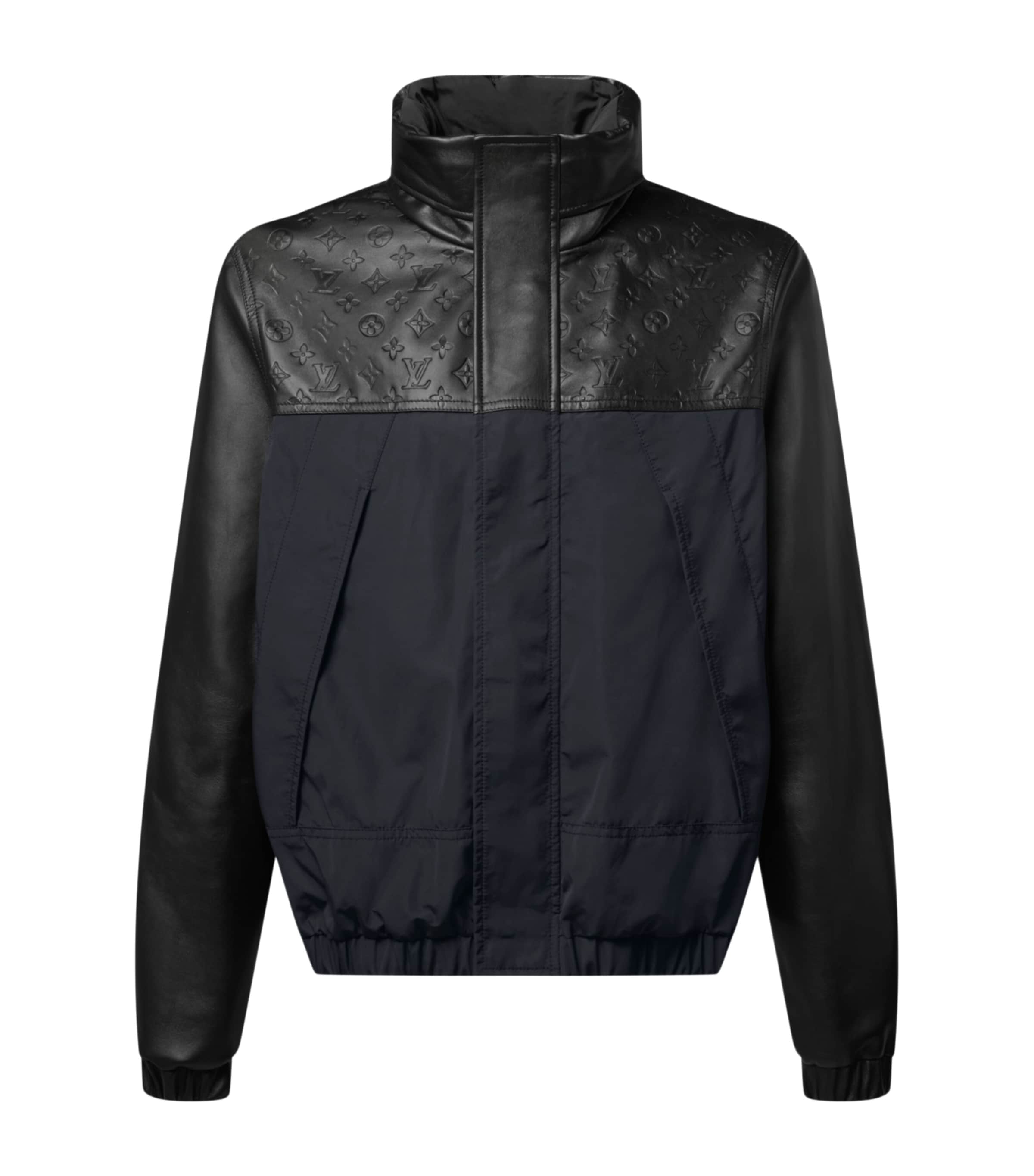 Leather WindbreakerJacket