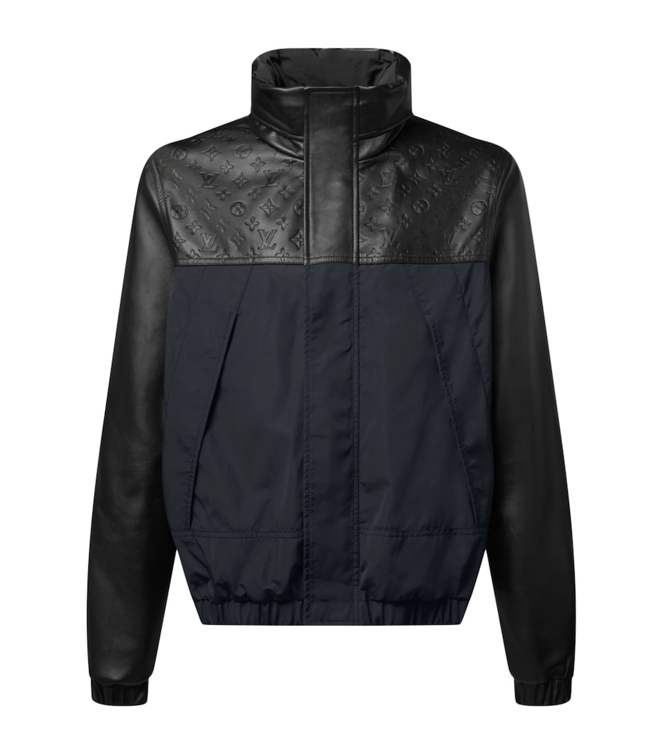 Leather WindbreakerJacket