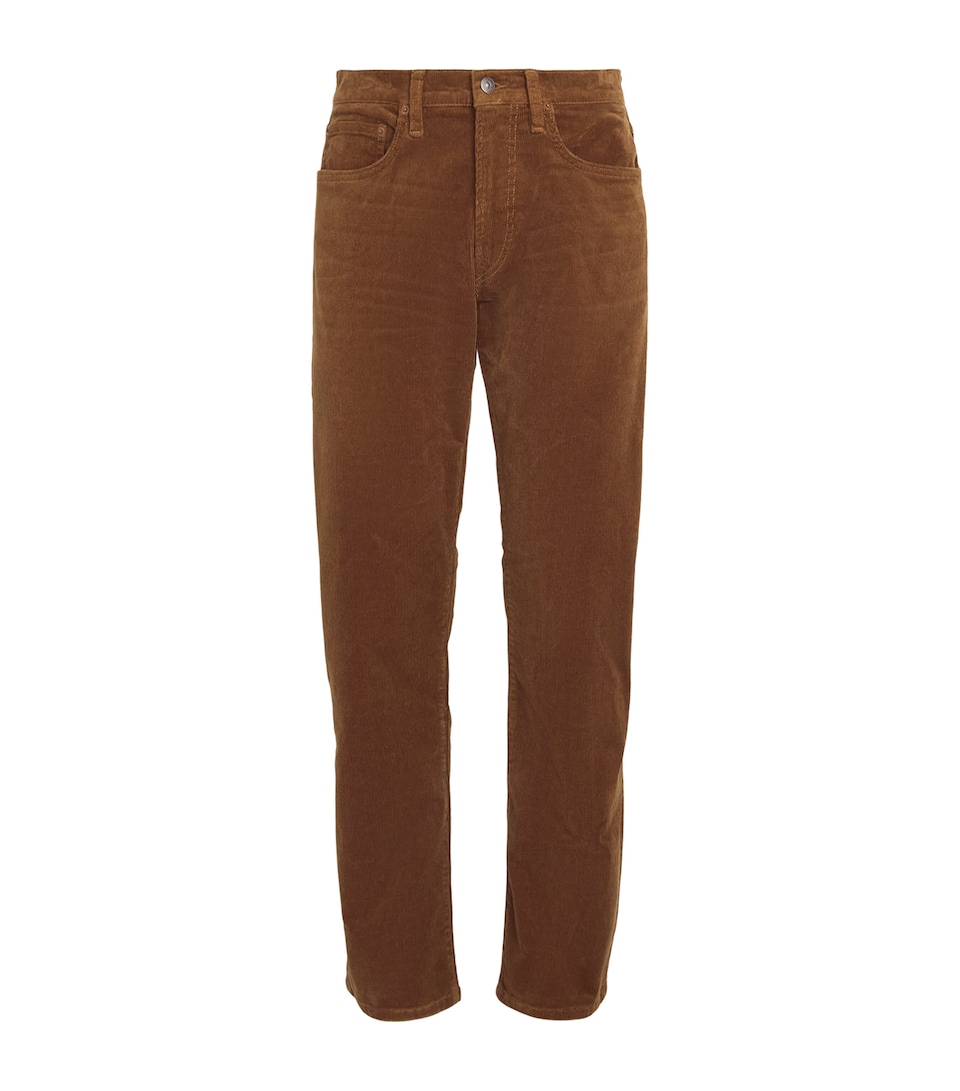 Polo Ralph Lauren Mens Stretch-Cotton Corduroy Hampton Straight Trousers Sepia