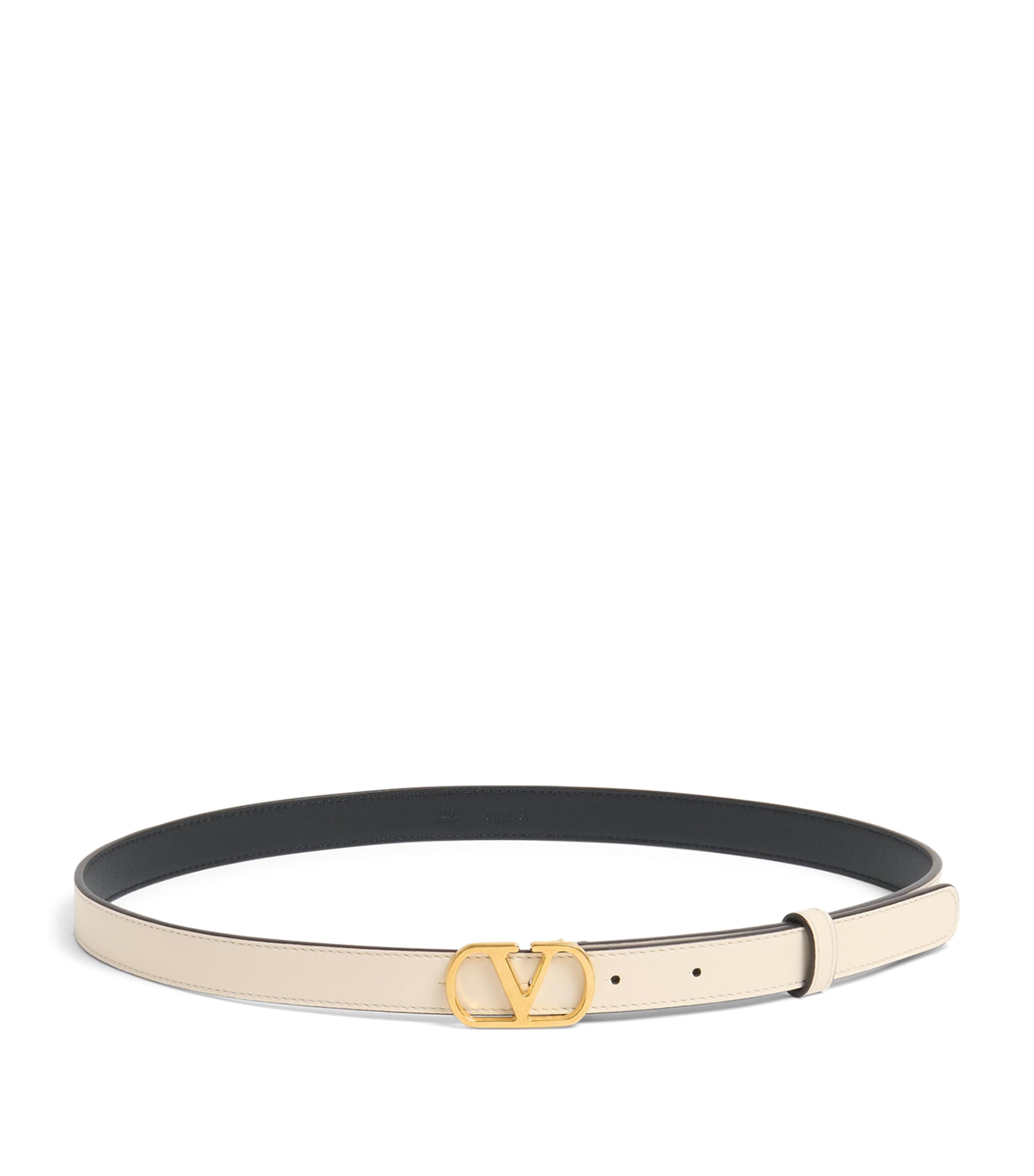 Leather VLogo Signature Belt