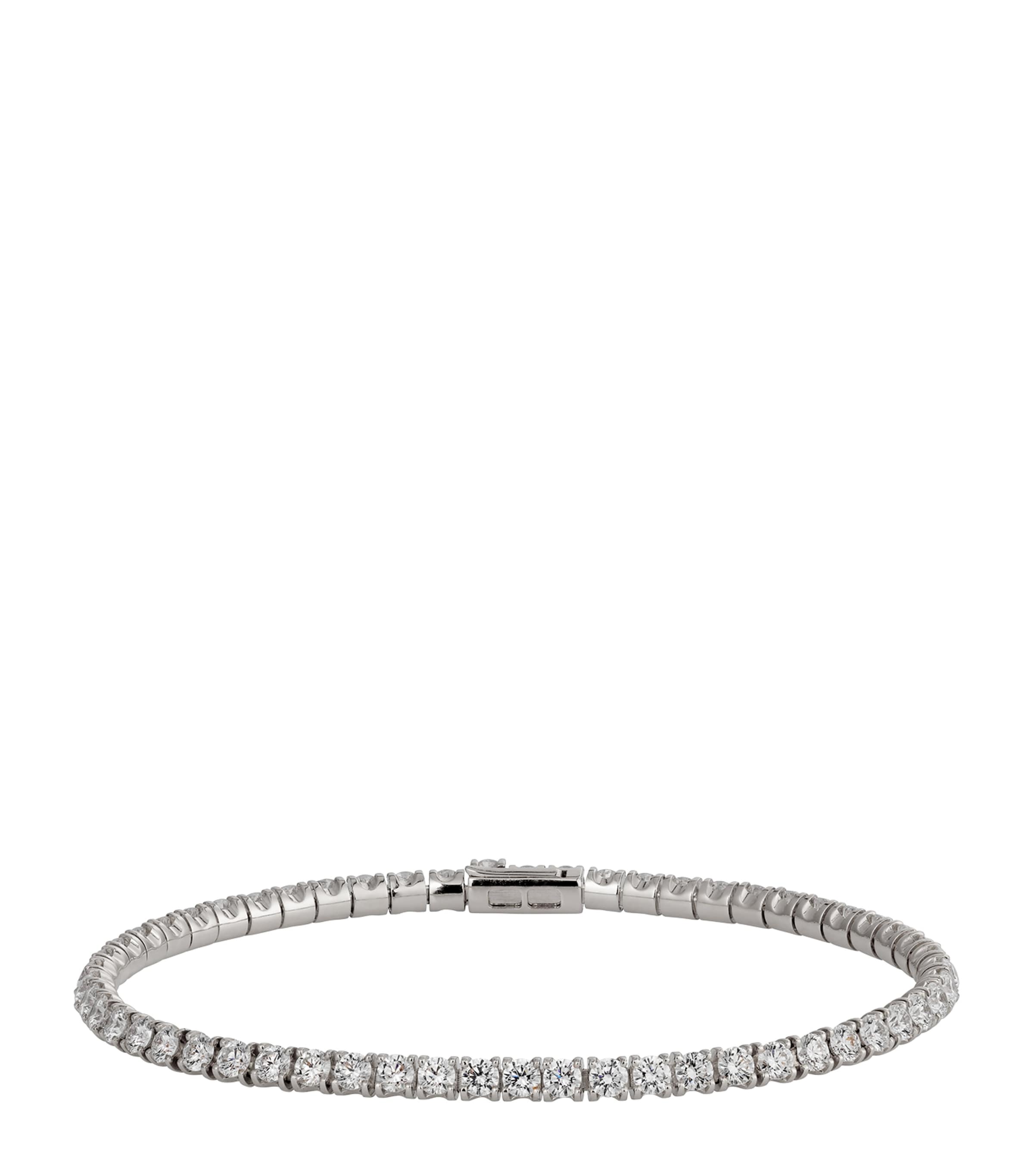 White Gold and Diamond Essential Lines Bracelet