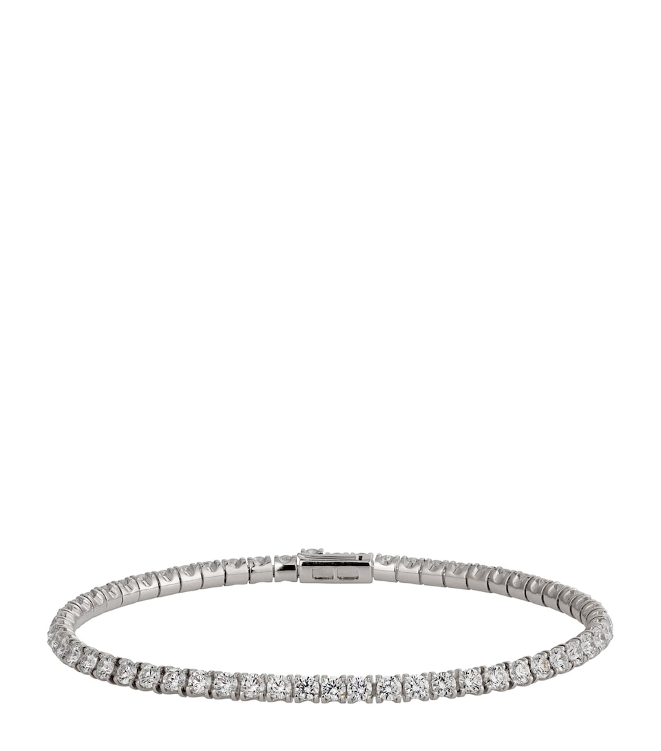 White Gold and Diamond Essential Lines Bracelet