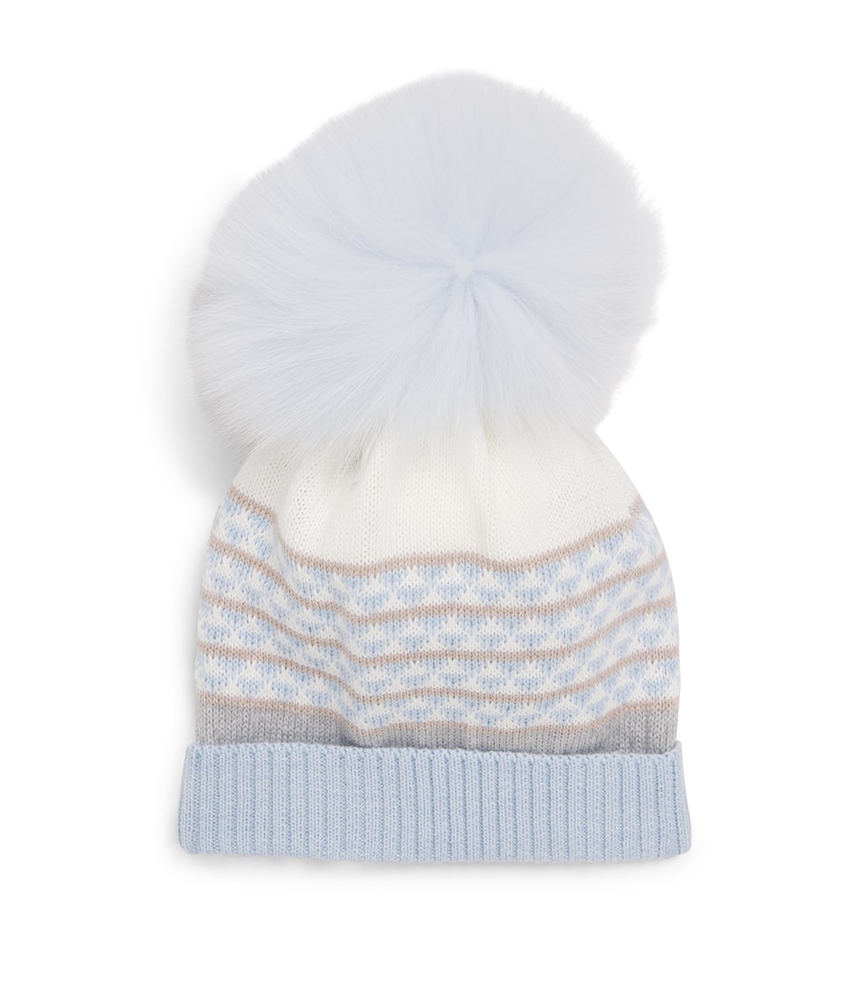 Wool-Blend Pom-Pom Hat