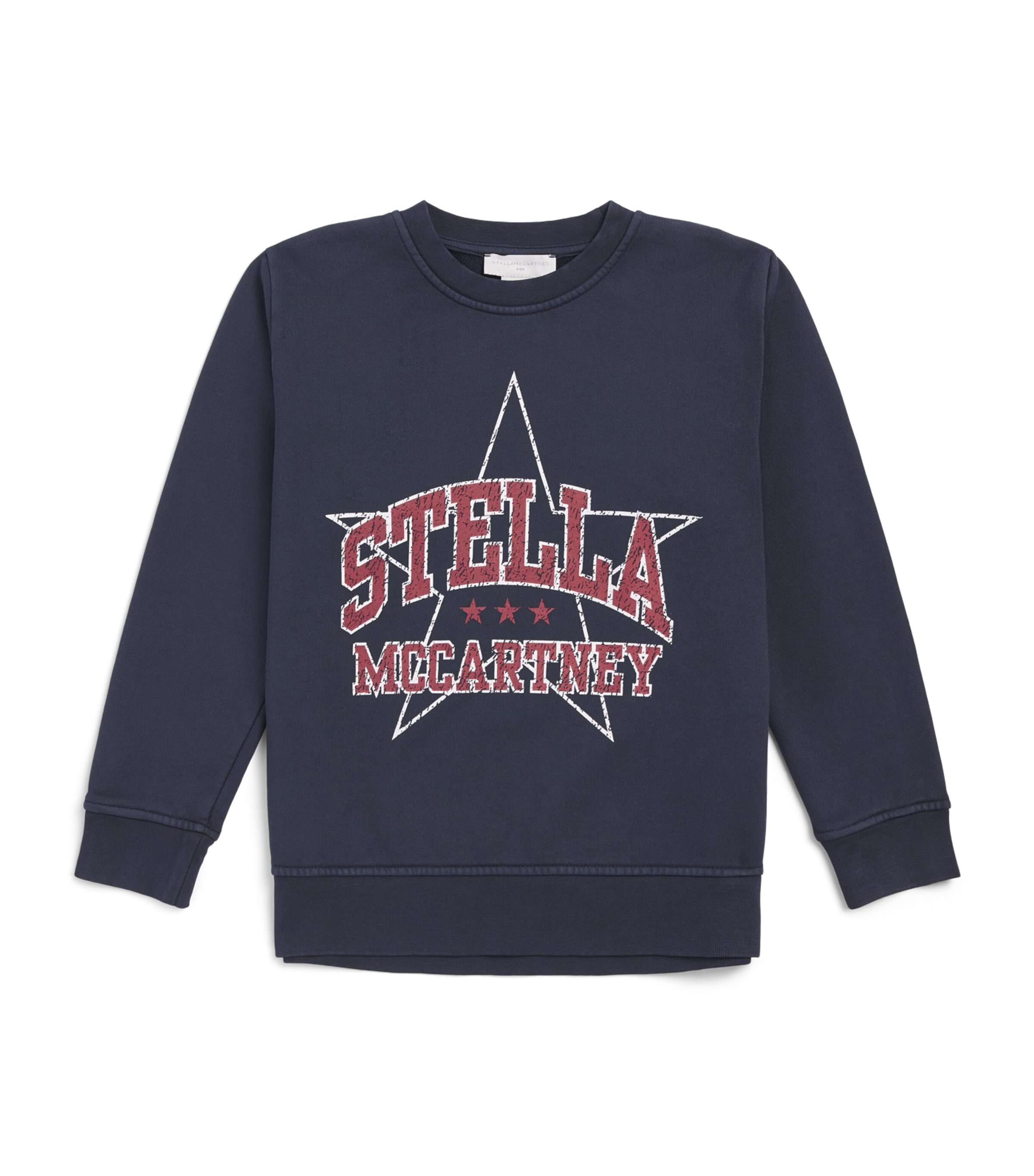 Stella McCartney Kids Organic Cotton Star Sweatshirt (3-14 Years) Blu Notte