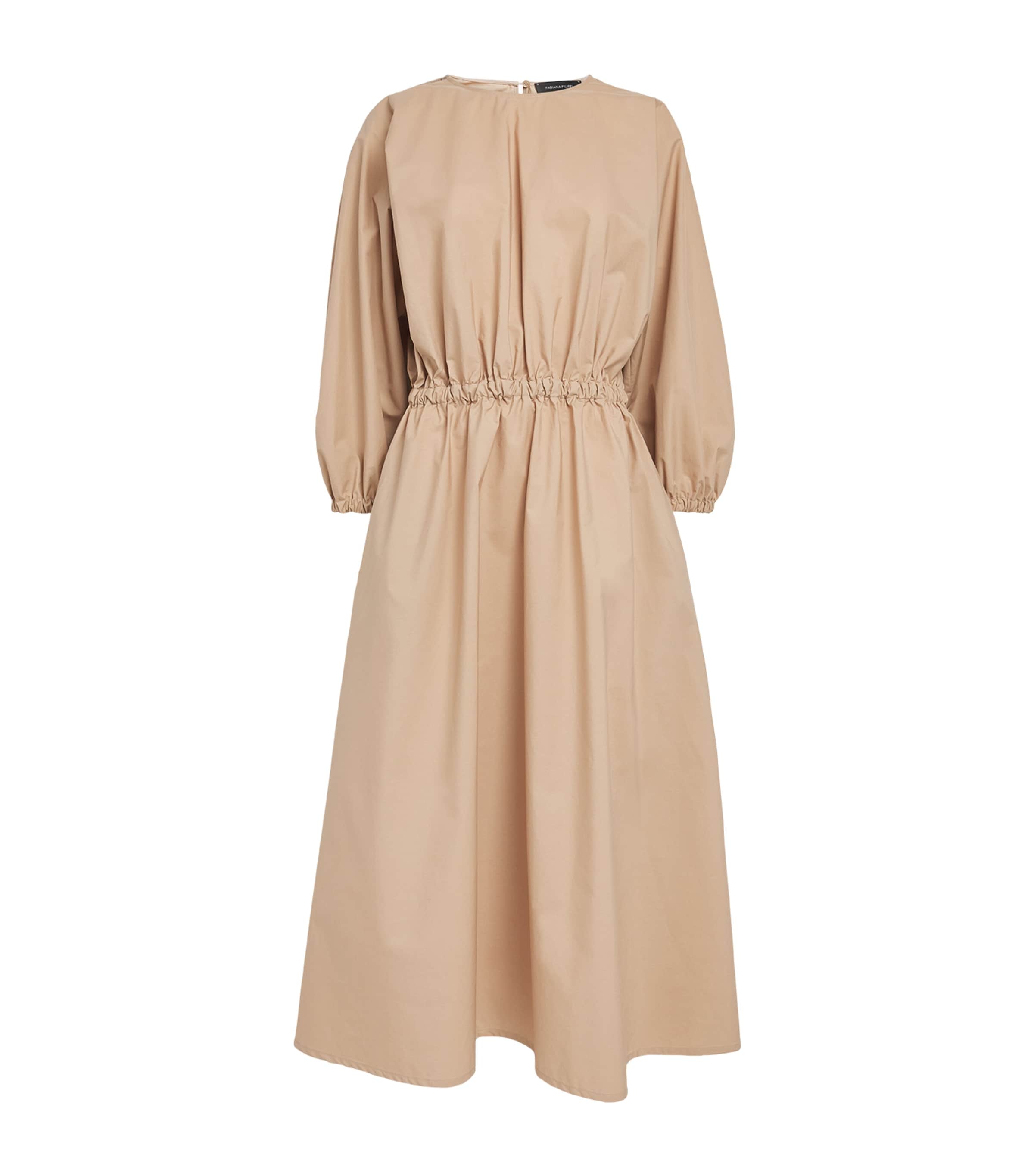 Cotton Embellished Midi Dress