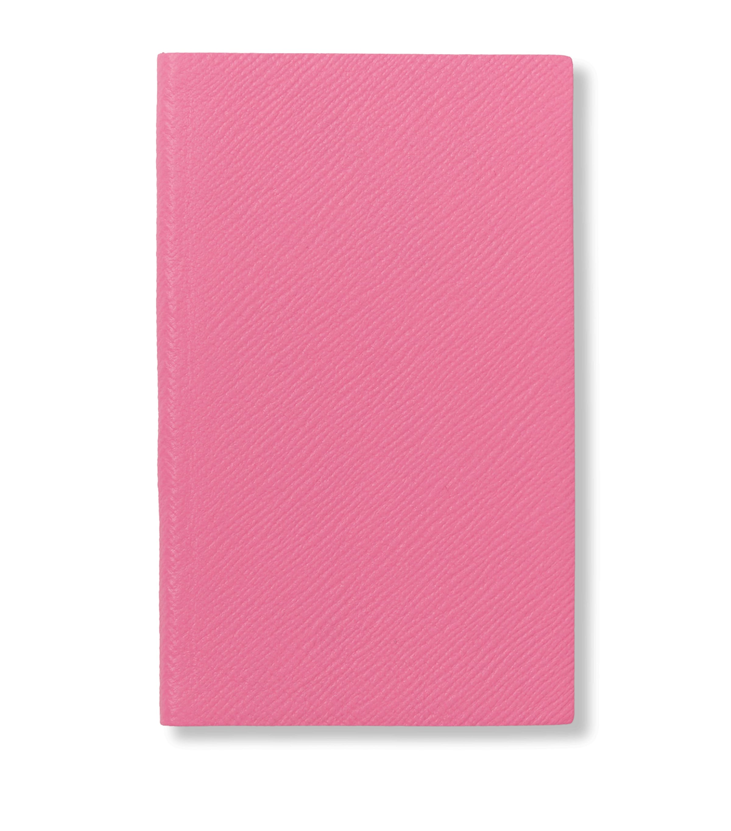 Smythson Leather Panama Notebook Flamingo