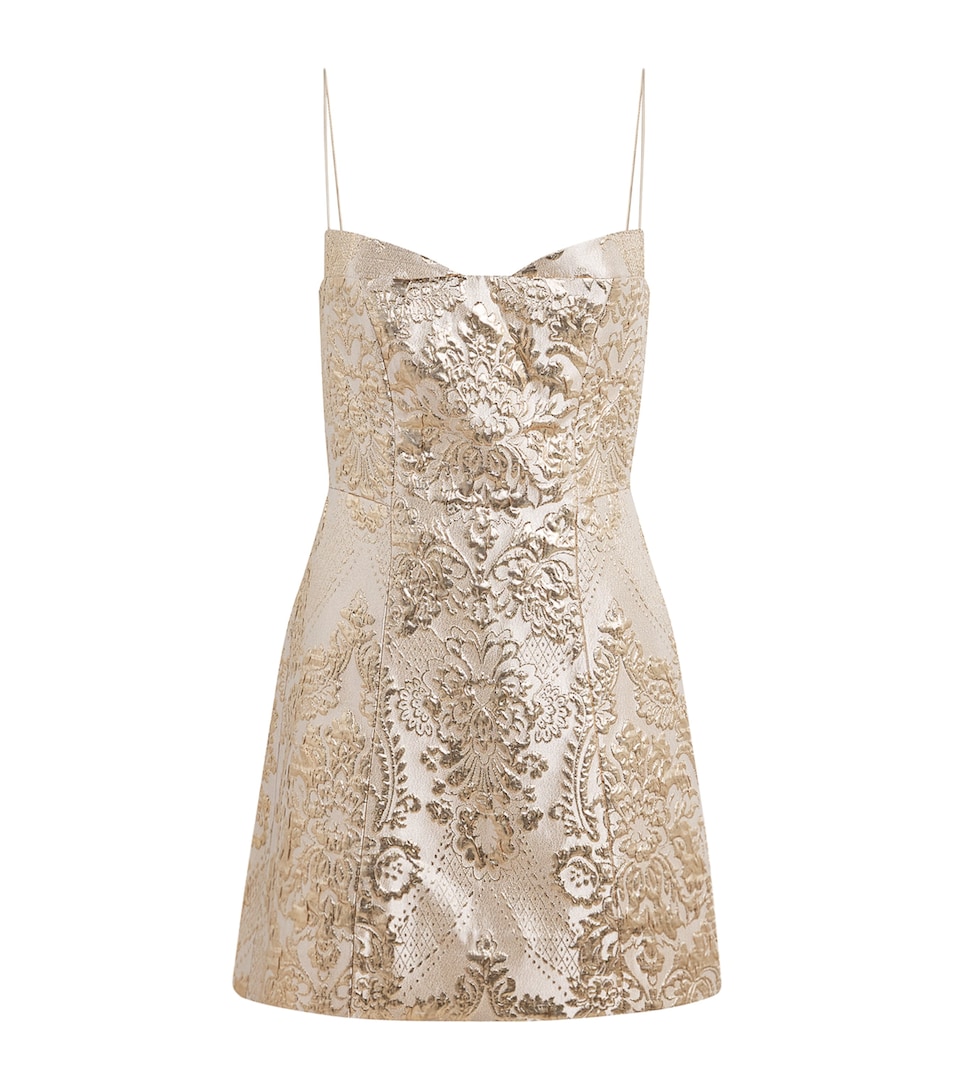Alice+Olivia Womens Hallie Mini Dress Gold