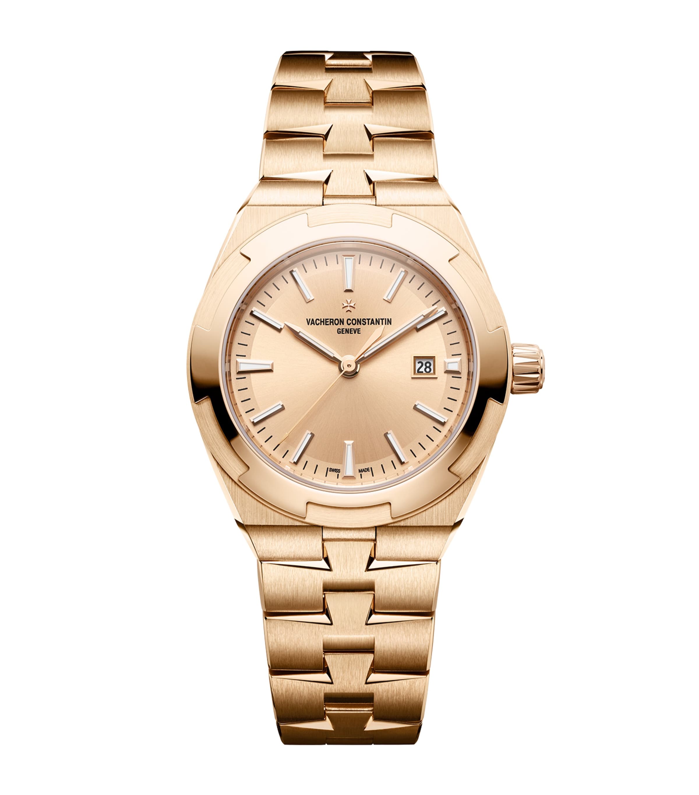 Vacheron Constantin Rose Gold Overseas Self-Winding Watch 34.5mm Pink Gold